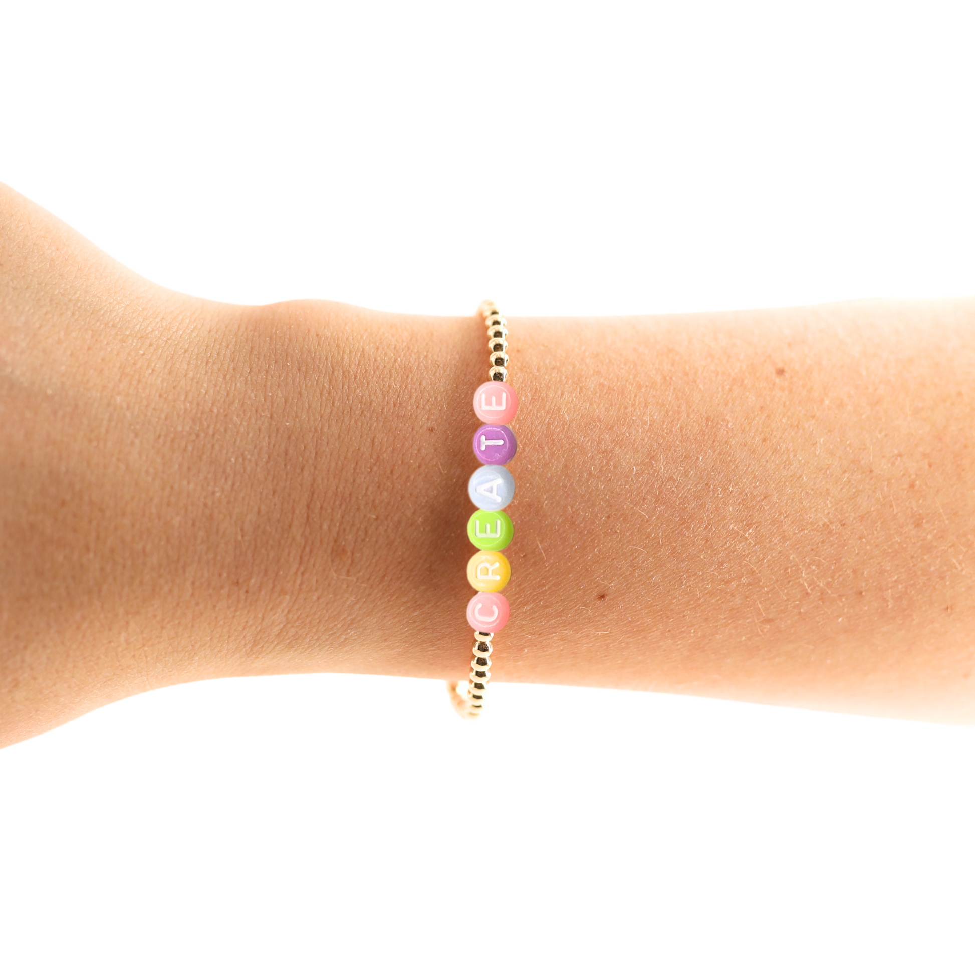 Create Rainbow Letter Bracelet