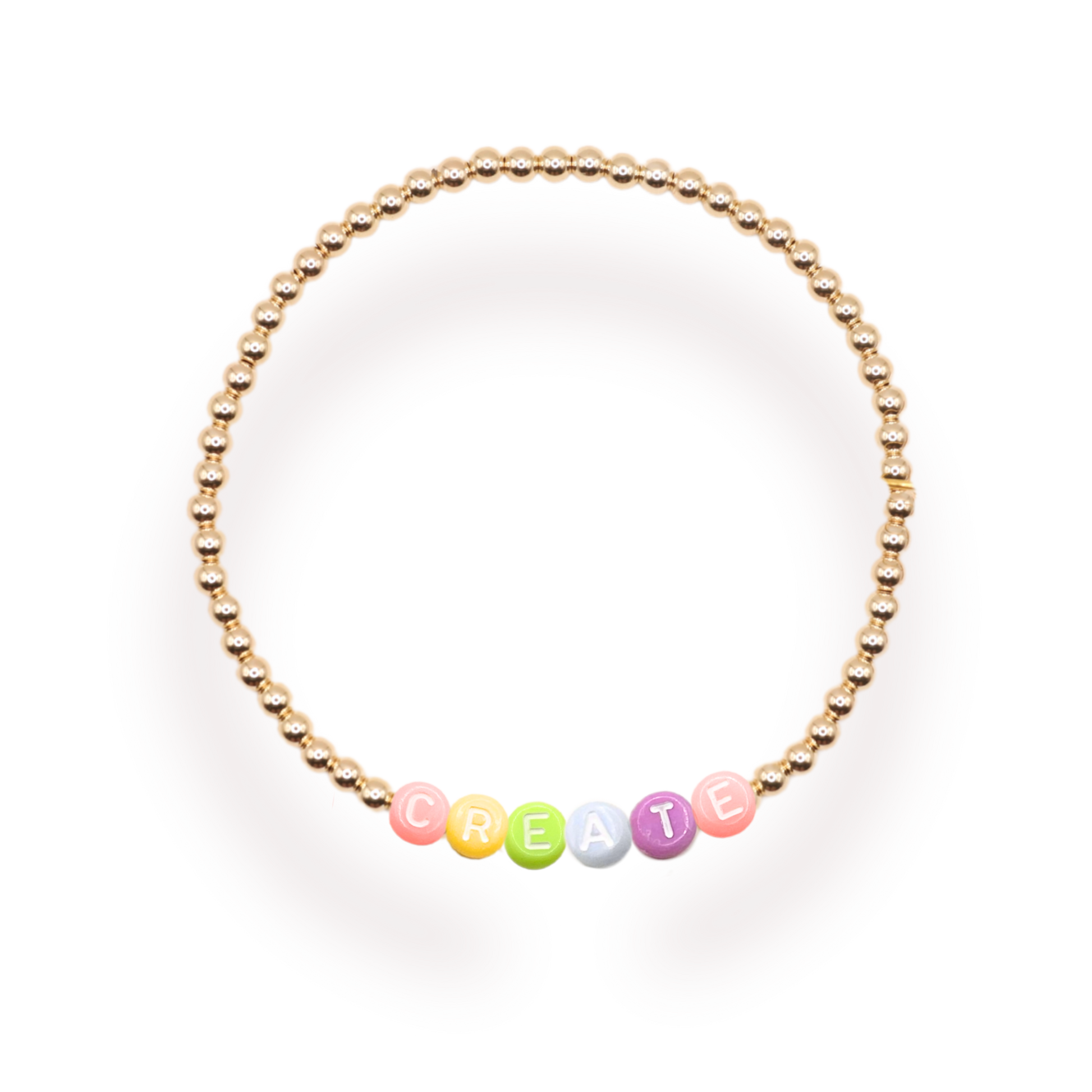 Create Rainbow Letter Bracelet