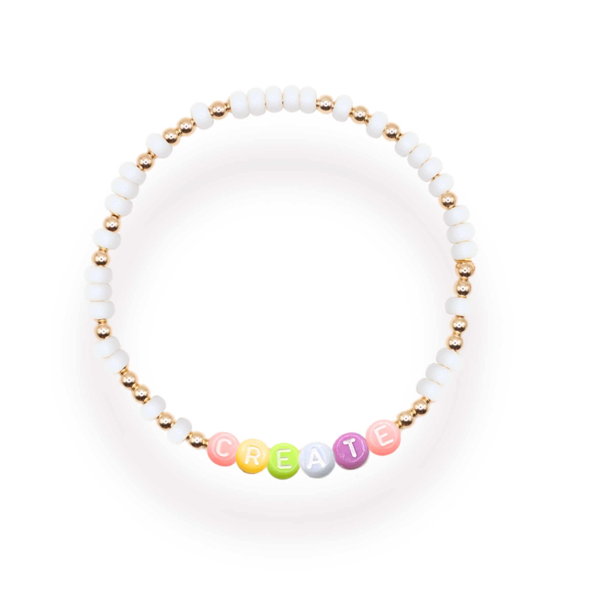 Create Rainbow Letter Bracelet