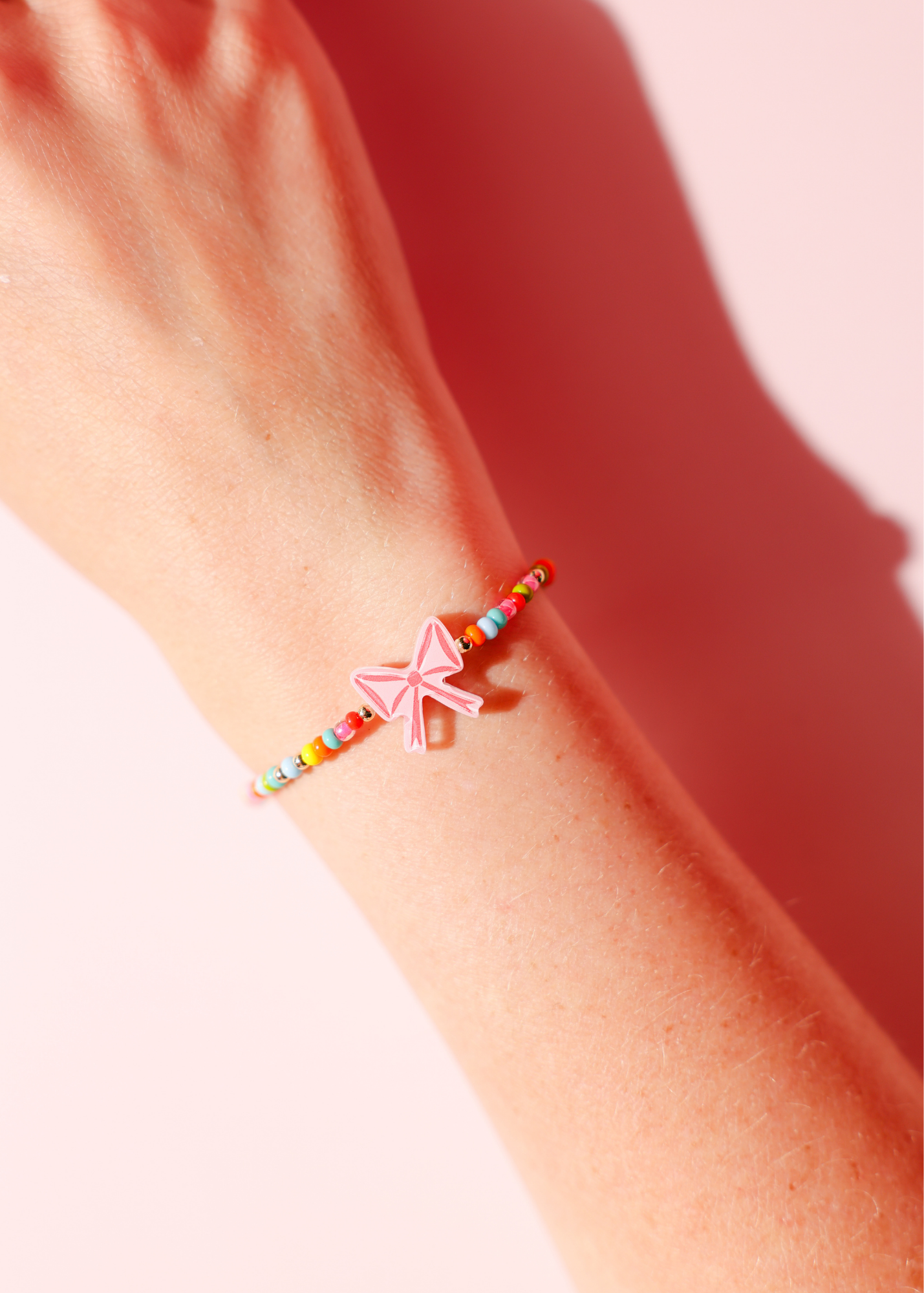 Red Bow Bracelet on Color