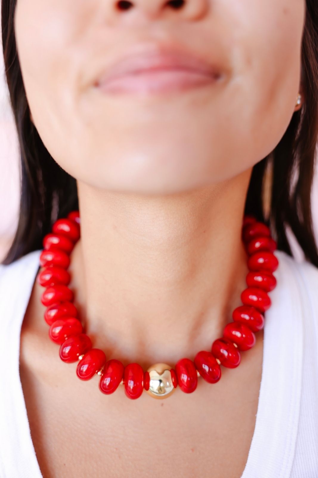 Red Gumball Necklace
