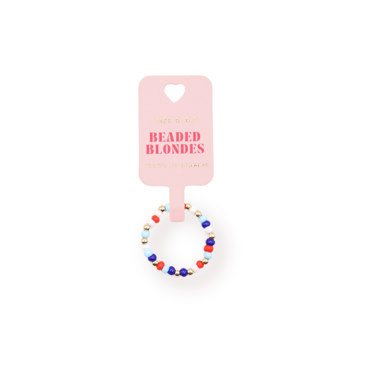 Red, White & Blue Sprinkle Ring