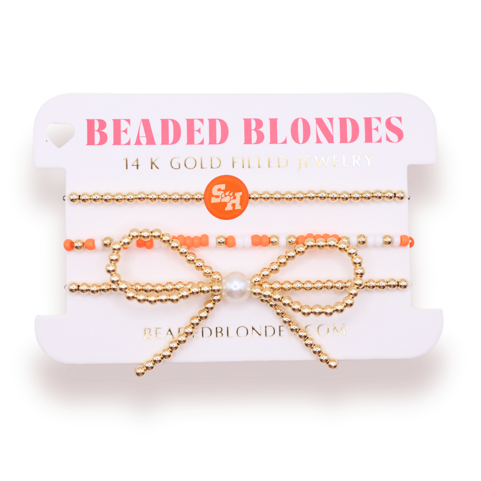 Sam Houston Logo Bow Stack of 3