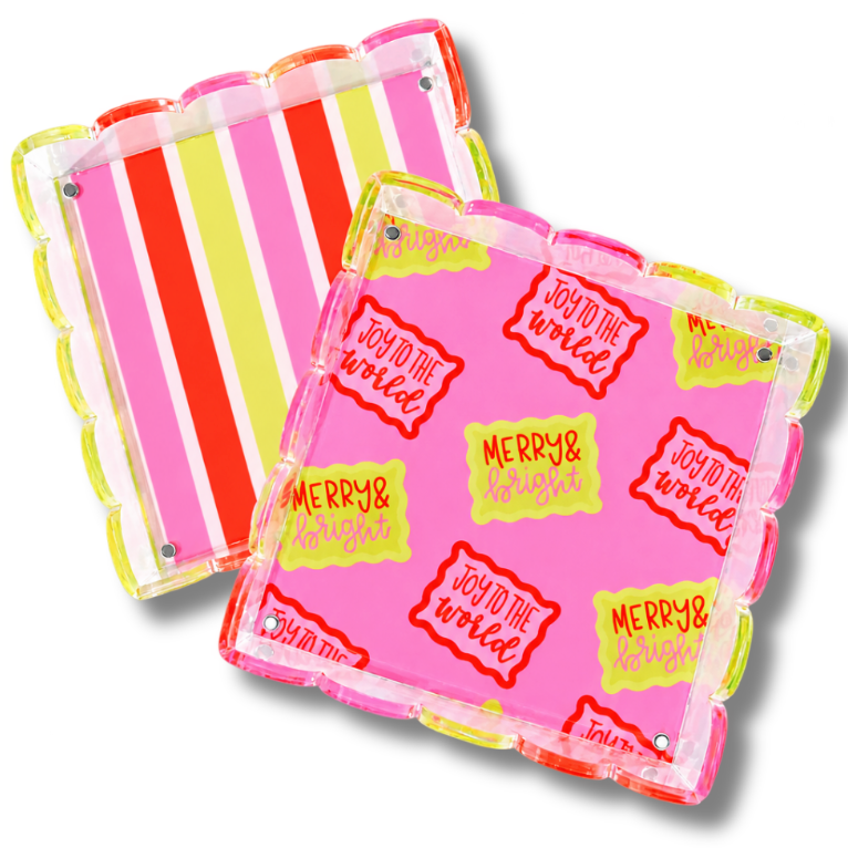 Joyful and Bright Reversible Trinket Tray