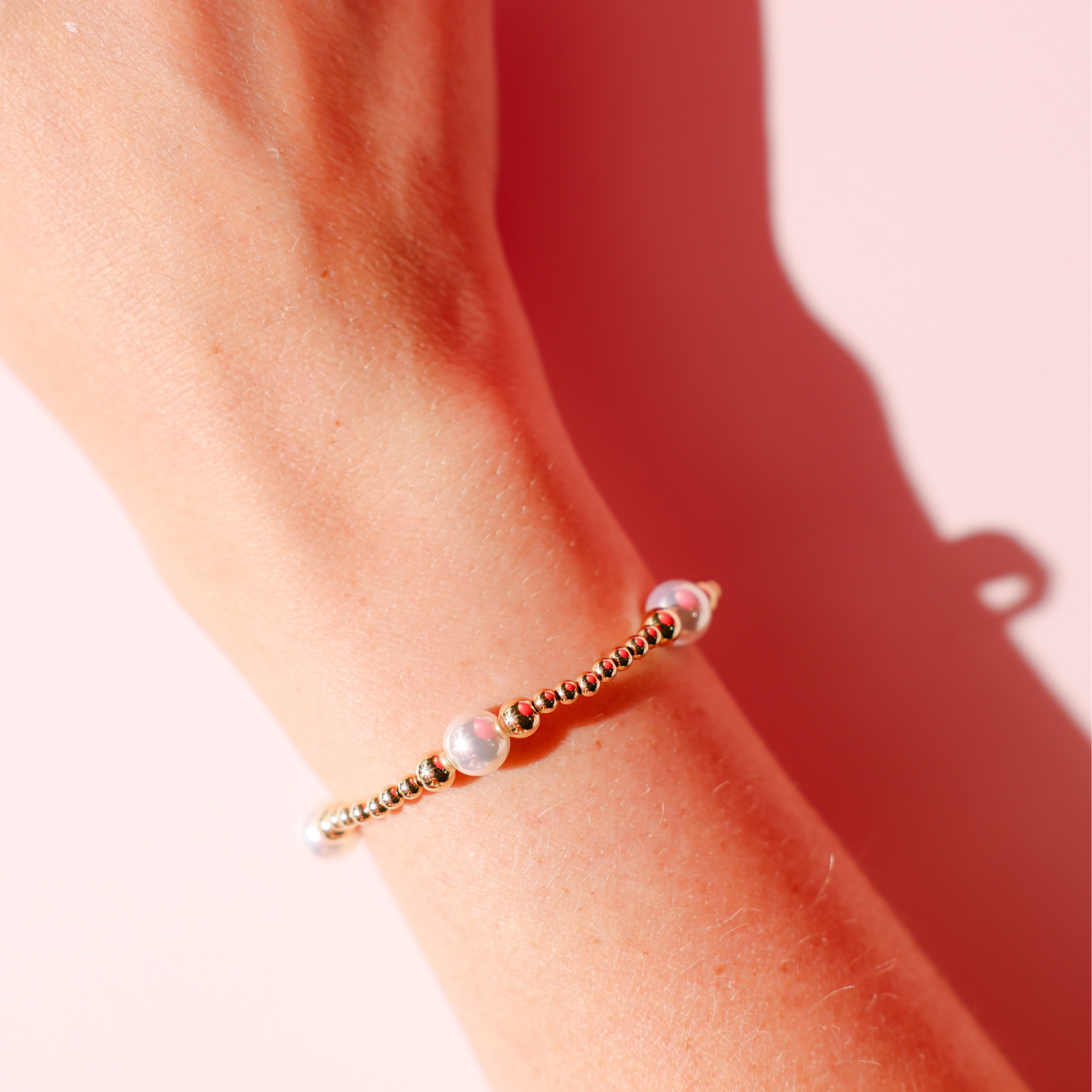 Serena Pearl Bracelet in Gold