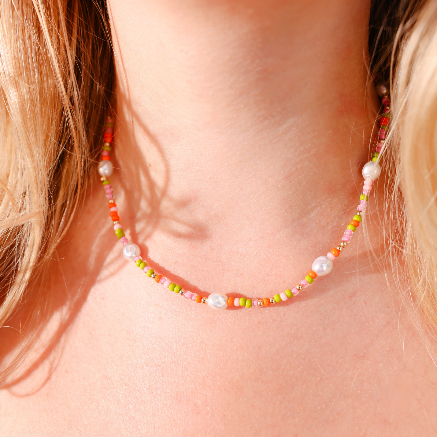 Sherbet Sprinkle Pearl Necklace