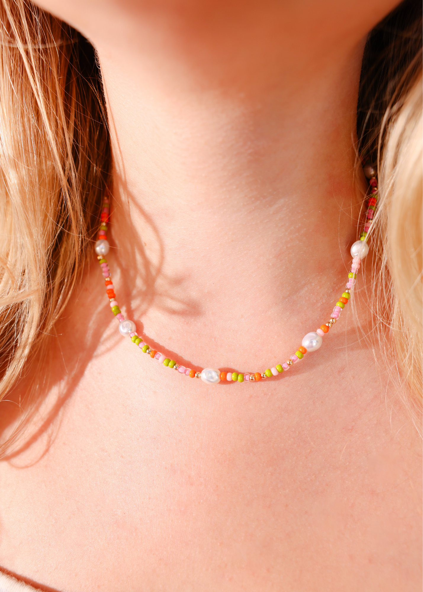 Sherbet Sprinkle Pearl Necklace