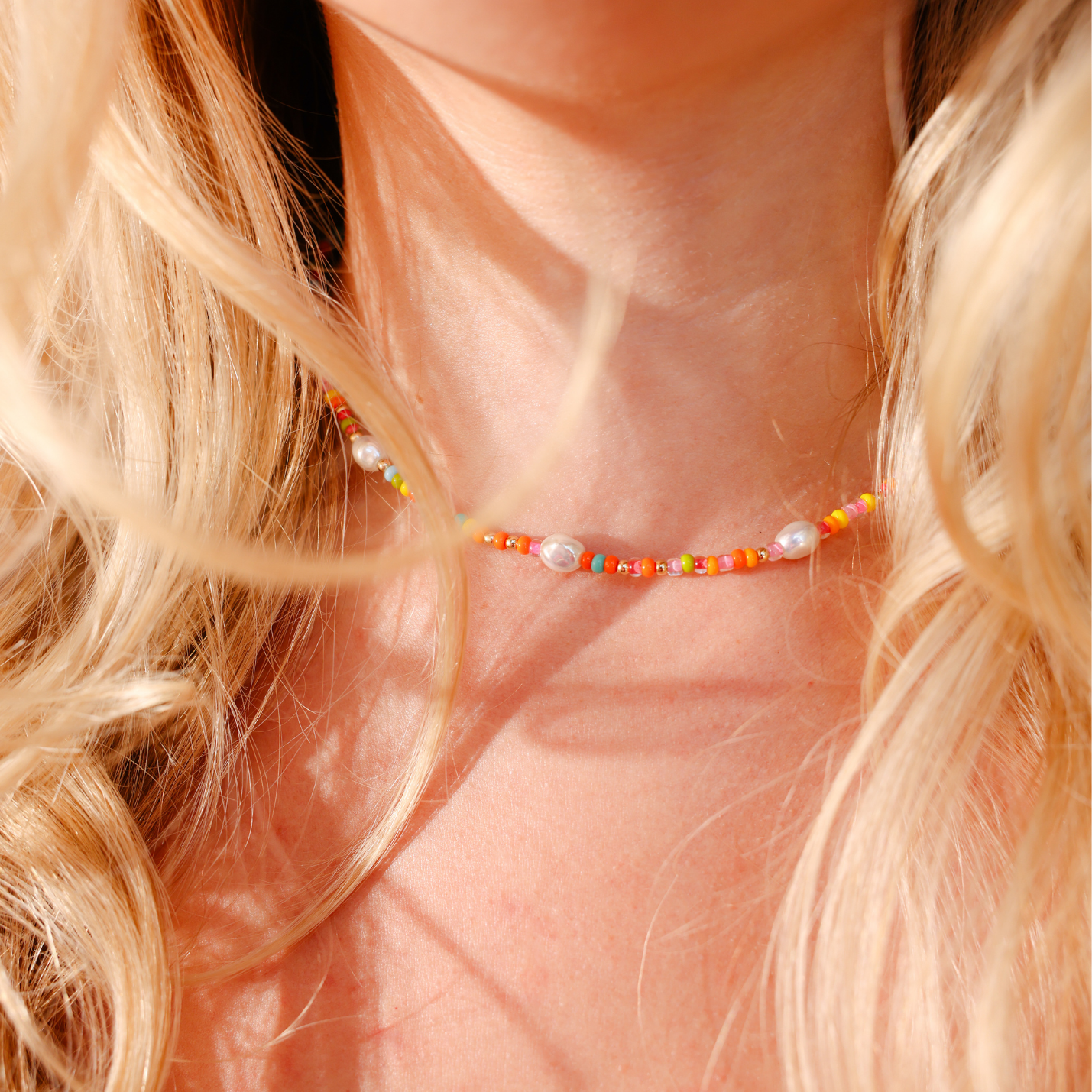 Snowcone Sprinkle Pearl Necklace