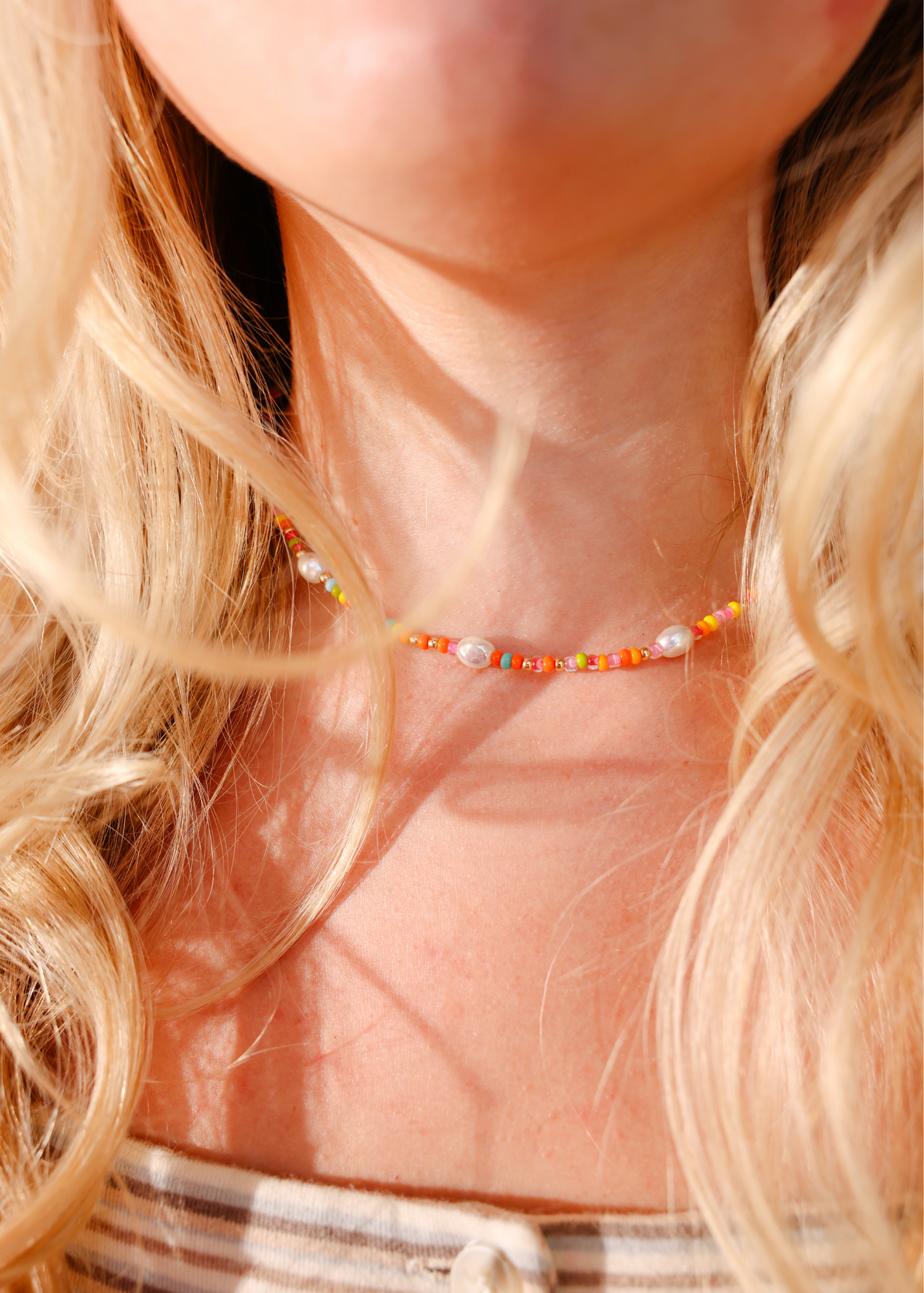 Snowcone Sprinkle Pearl Necklace