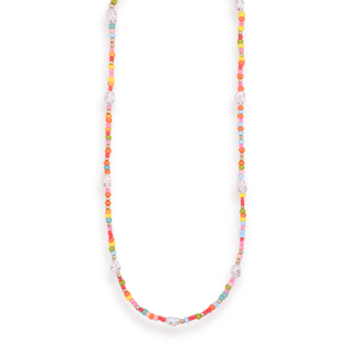 Snowcone Sprinkle Pearl Necklace