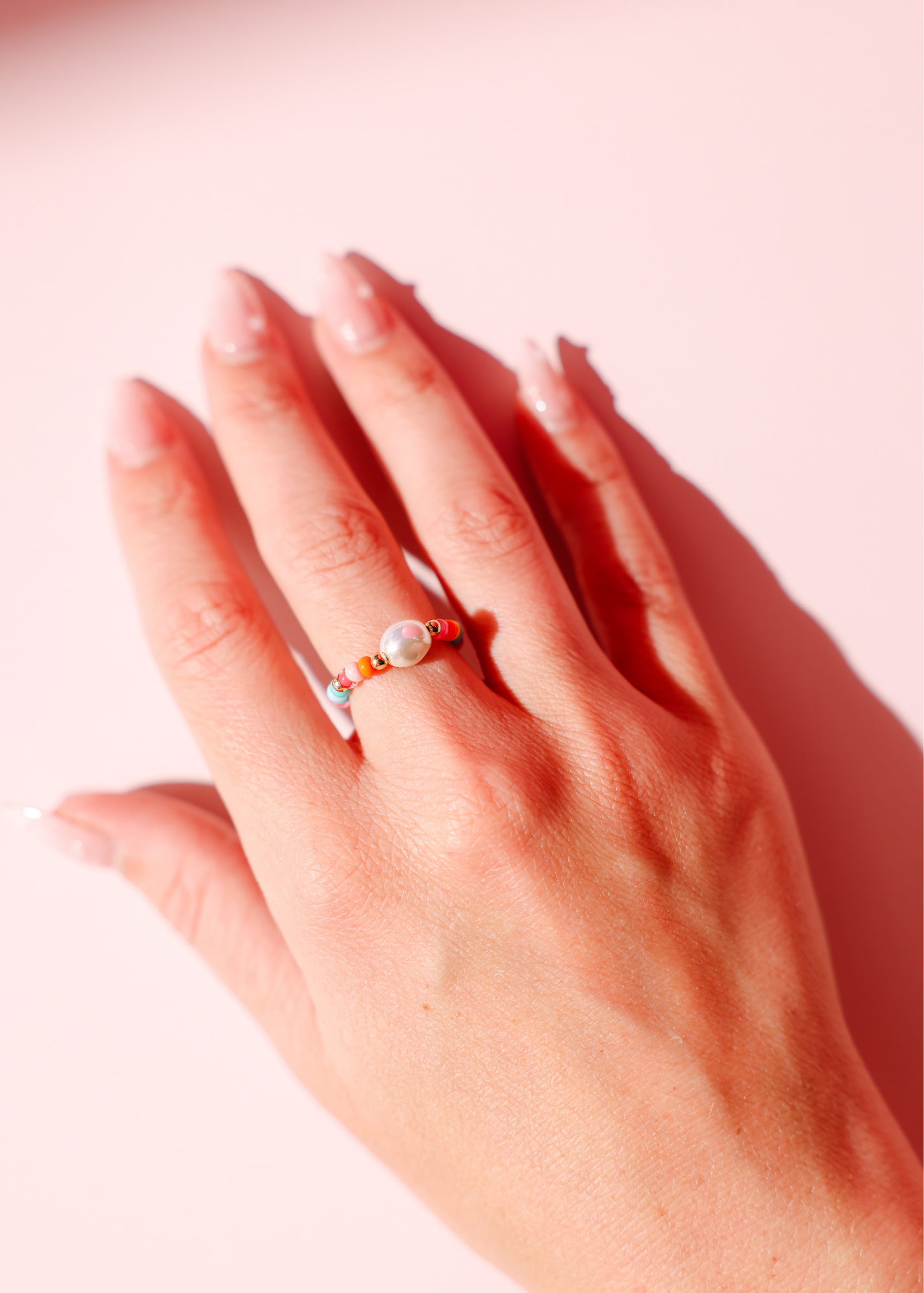 Snowcone Sprinkle Pearl Ring