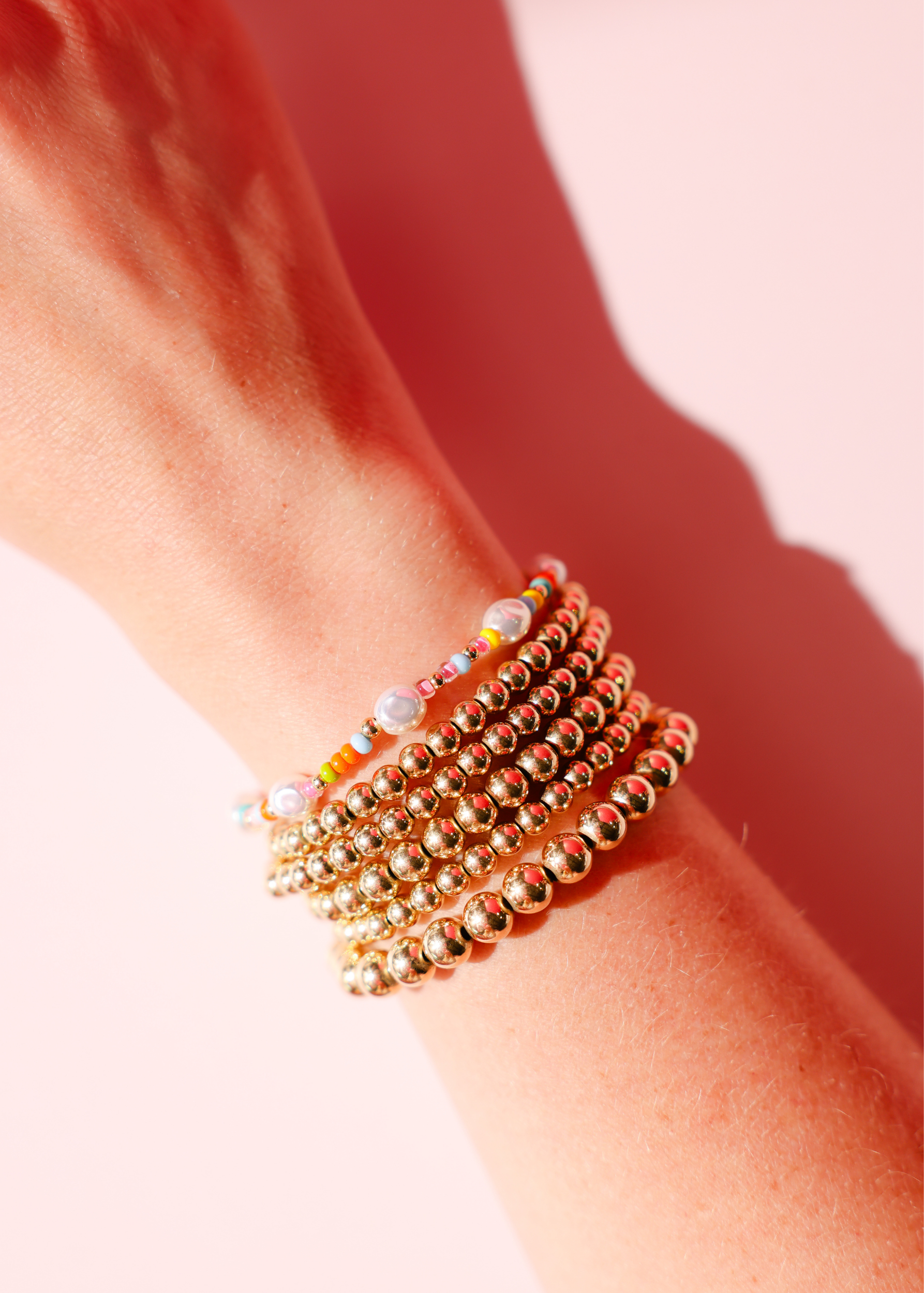 Snowcone Sprinkle Pearl Bracelet