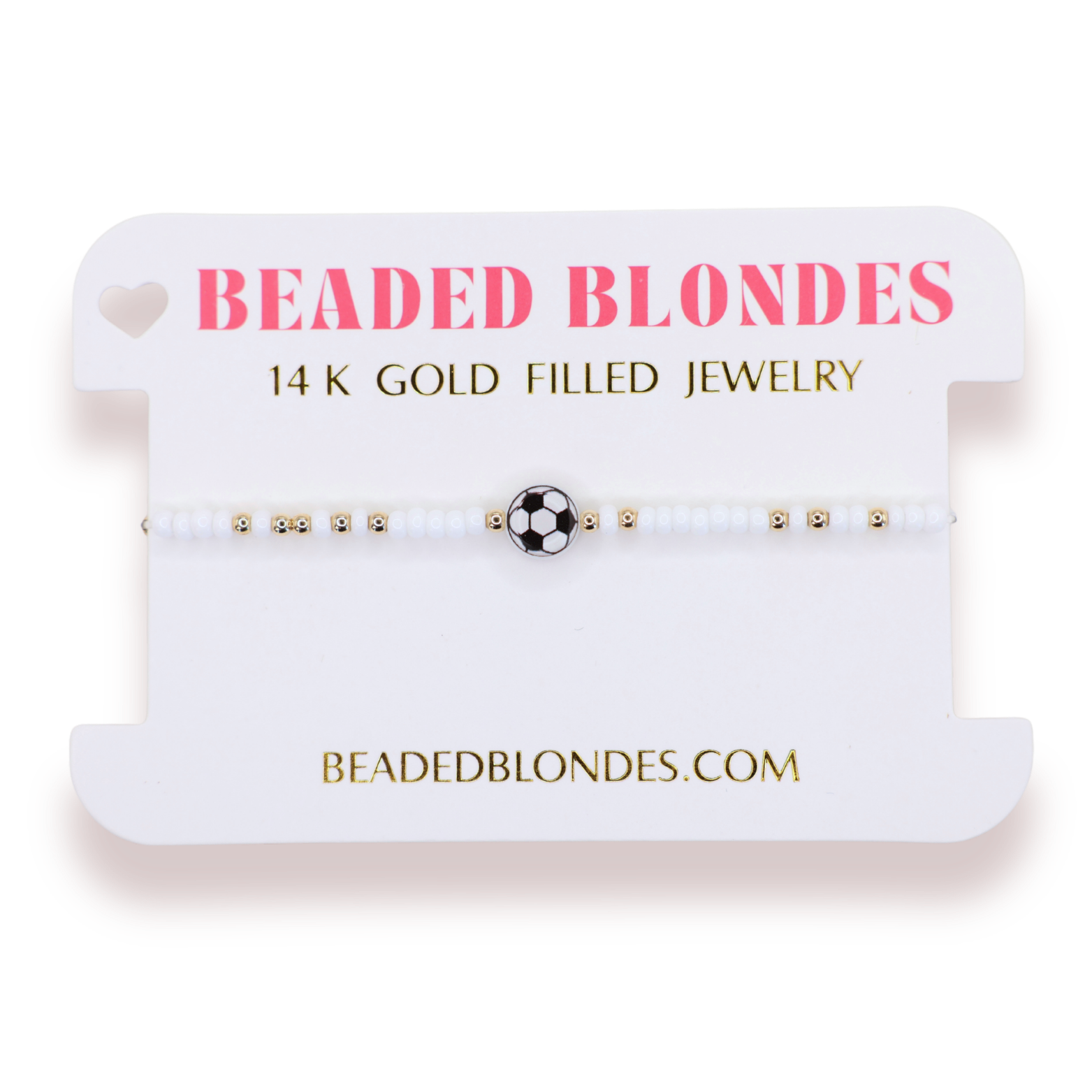 Soccer Ball Bracelet on Color