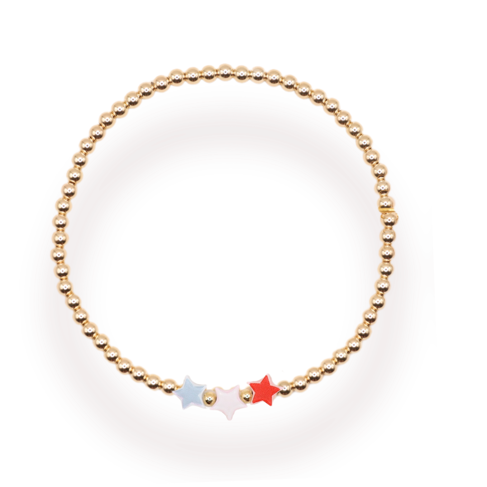 Red, White and Blue Star Bracelet