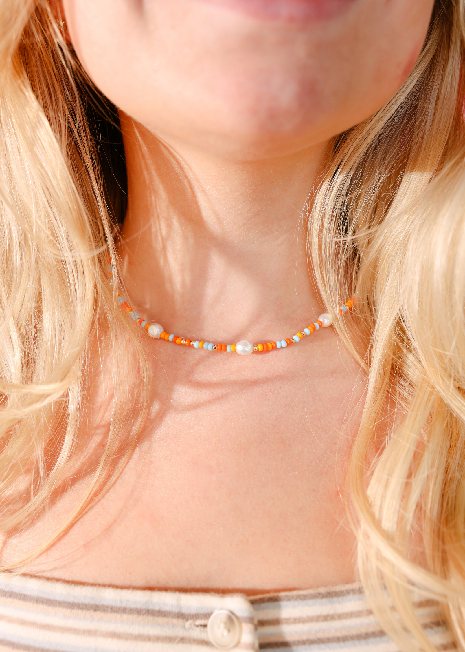 Vitamin D Sprinkle Pearl Necklace