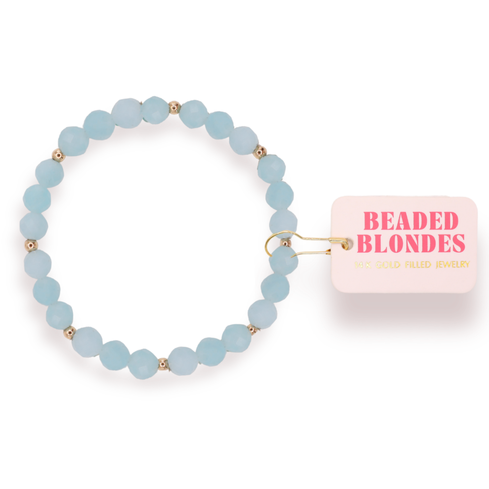 Light Blue Gemstone Bracelet