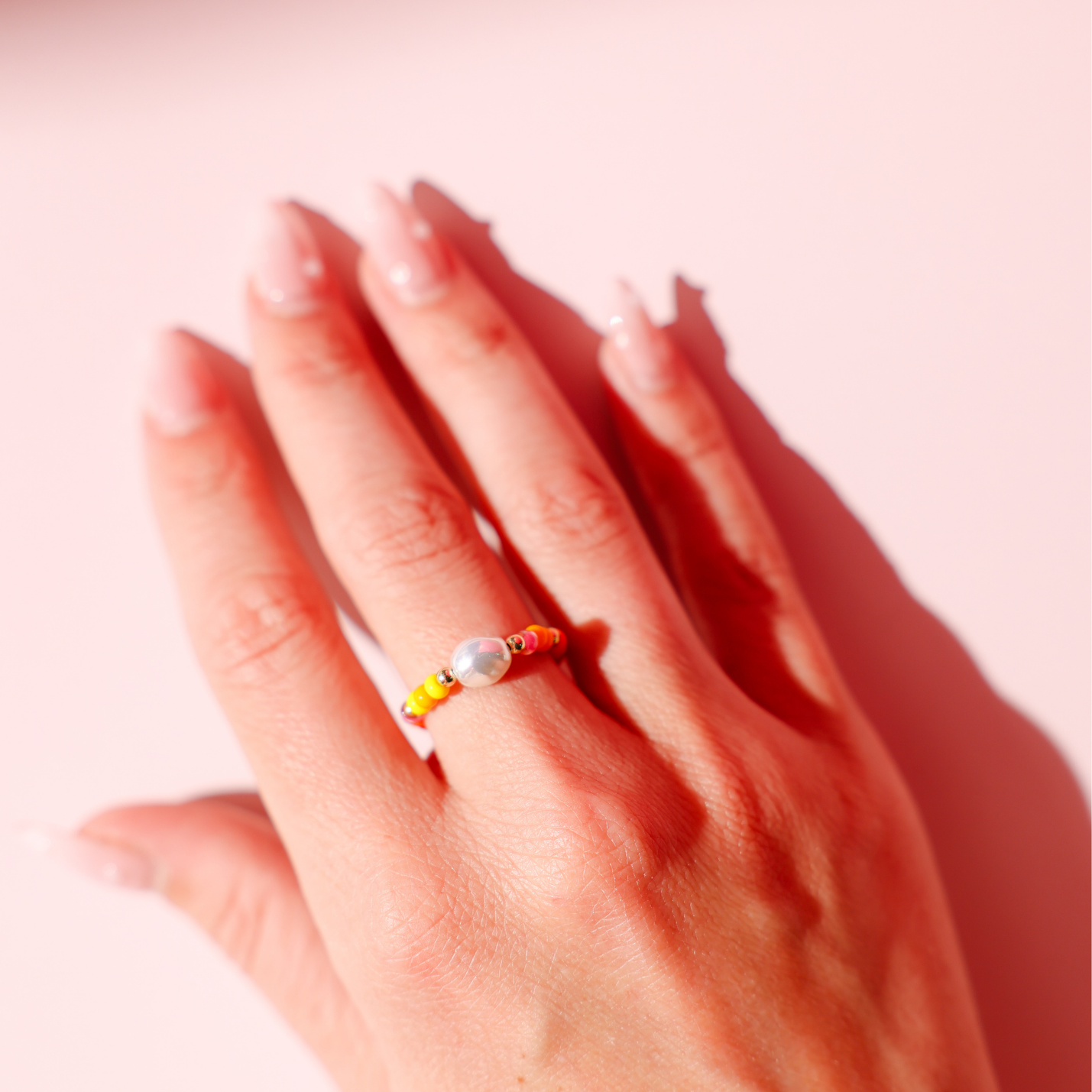 Sunkissed Sprinkle Pearl Ring