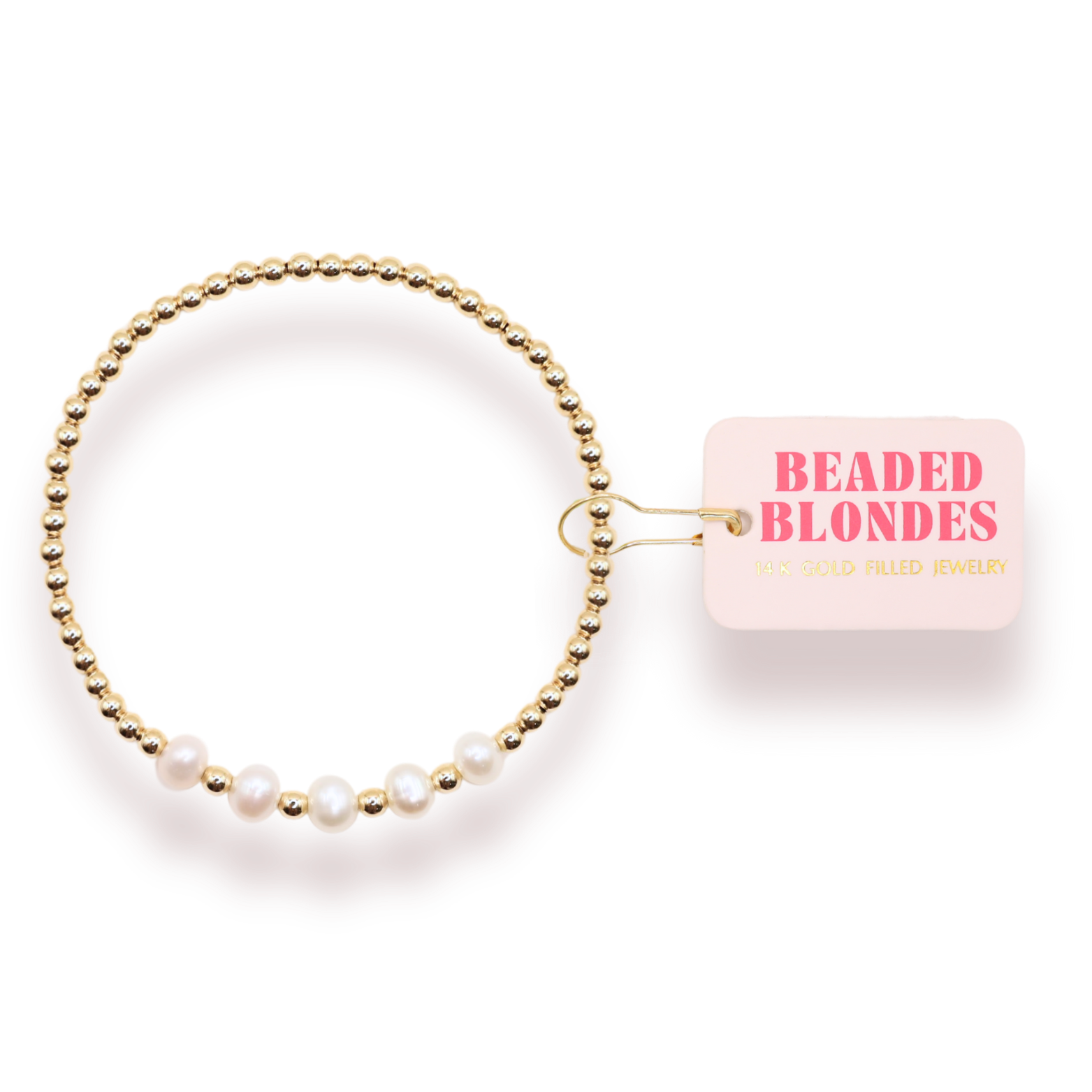 Tatum Pearl Bracelet in Gold