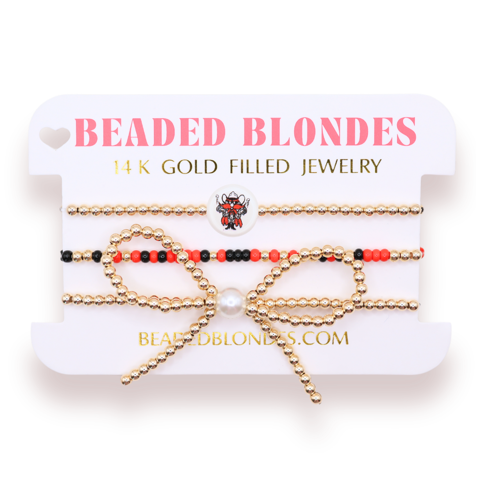 Texas Tech Logo Bow Stack of 3