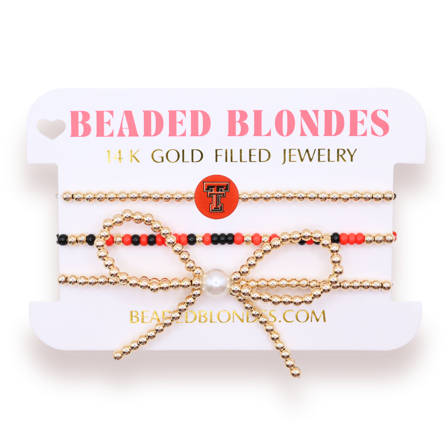 Texas Tech Logo Bow Stack of 3