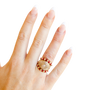 The Poppi Ring in Maroon