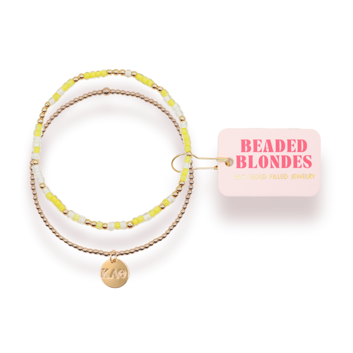 Kappa Alpha Theta Sprinkle + Charm Bracelet Stack