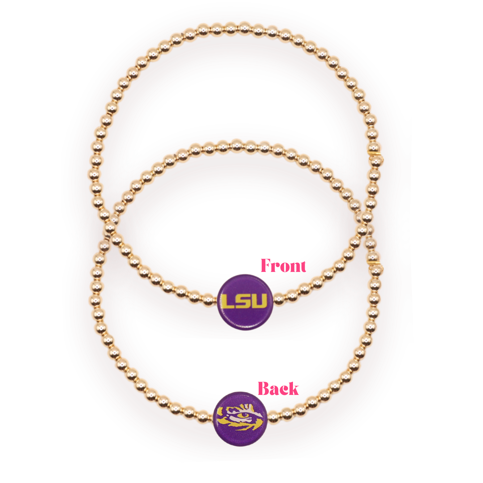 LSU/Tigers Logo Bow Stack of 3