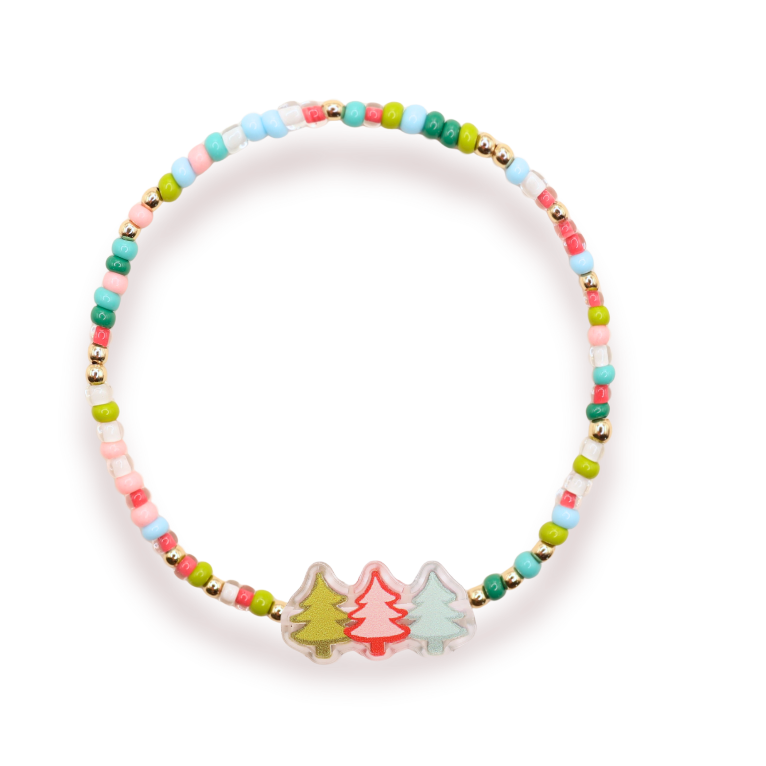 Tree Trio Holiday Sprinkle Bracelet