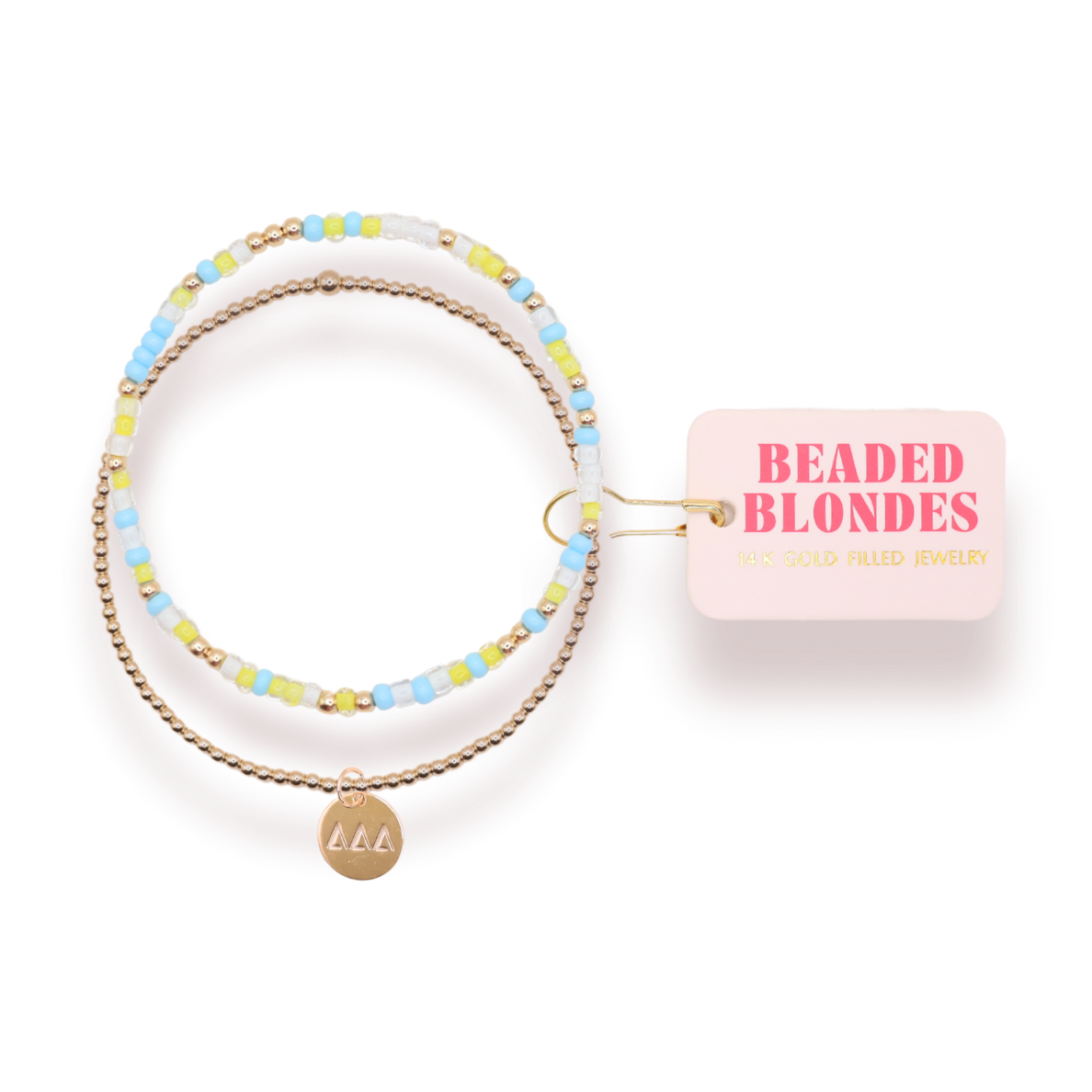 Tri Delta Sprinkle + Charm Bracelet Stack