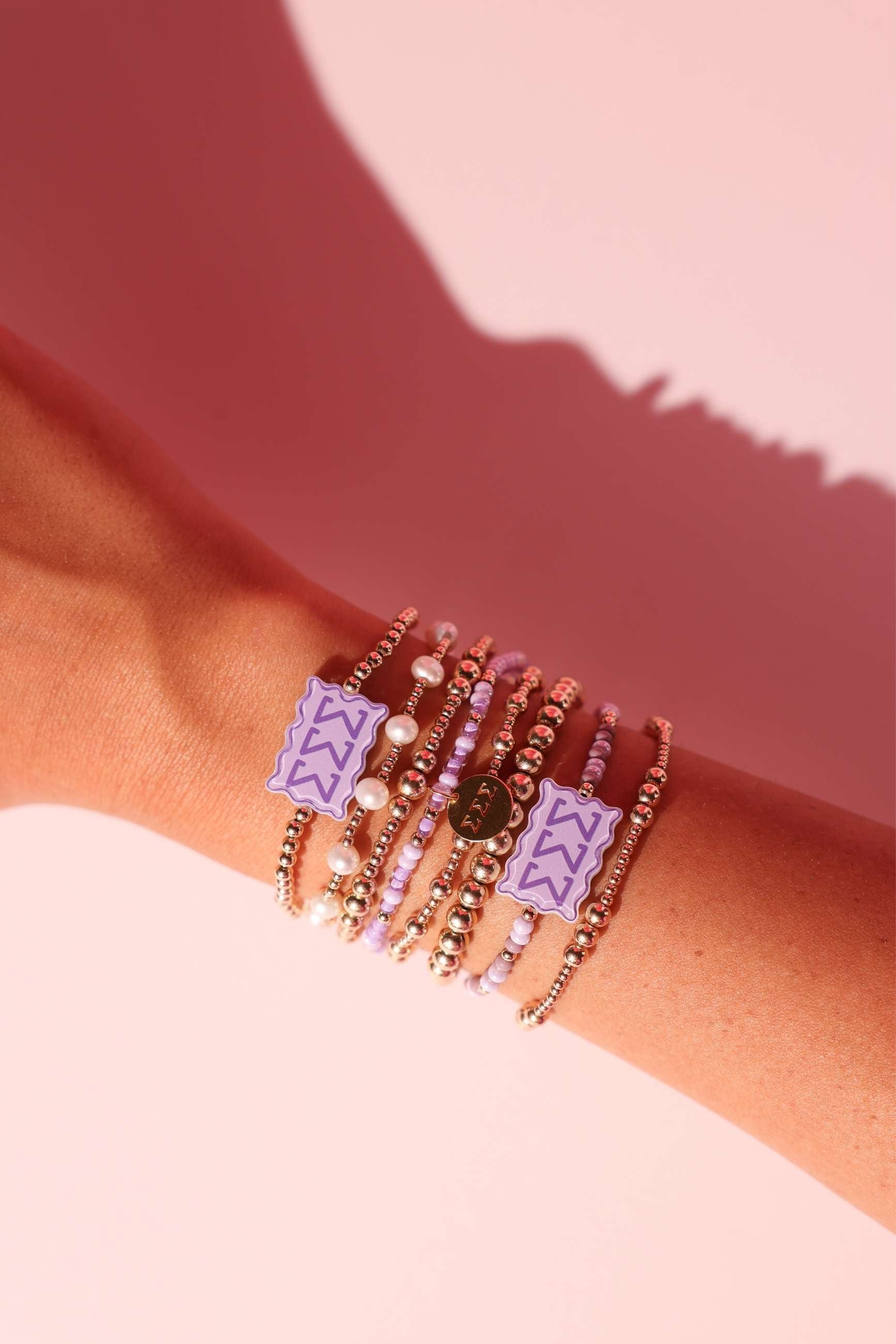 Tri Sigma Block Bracelet on Color
