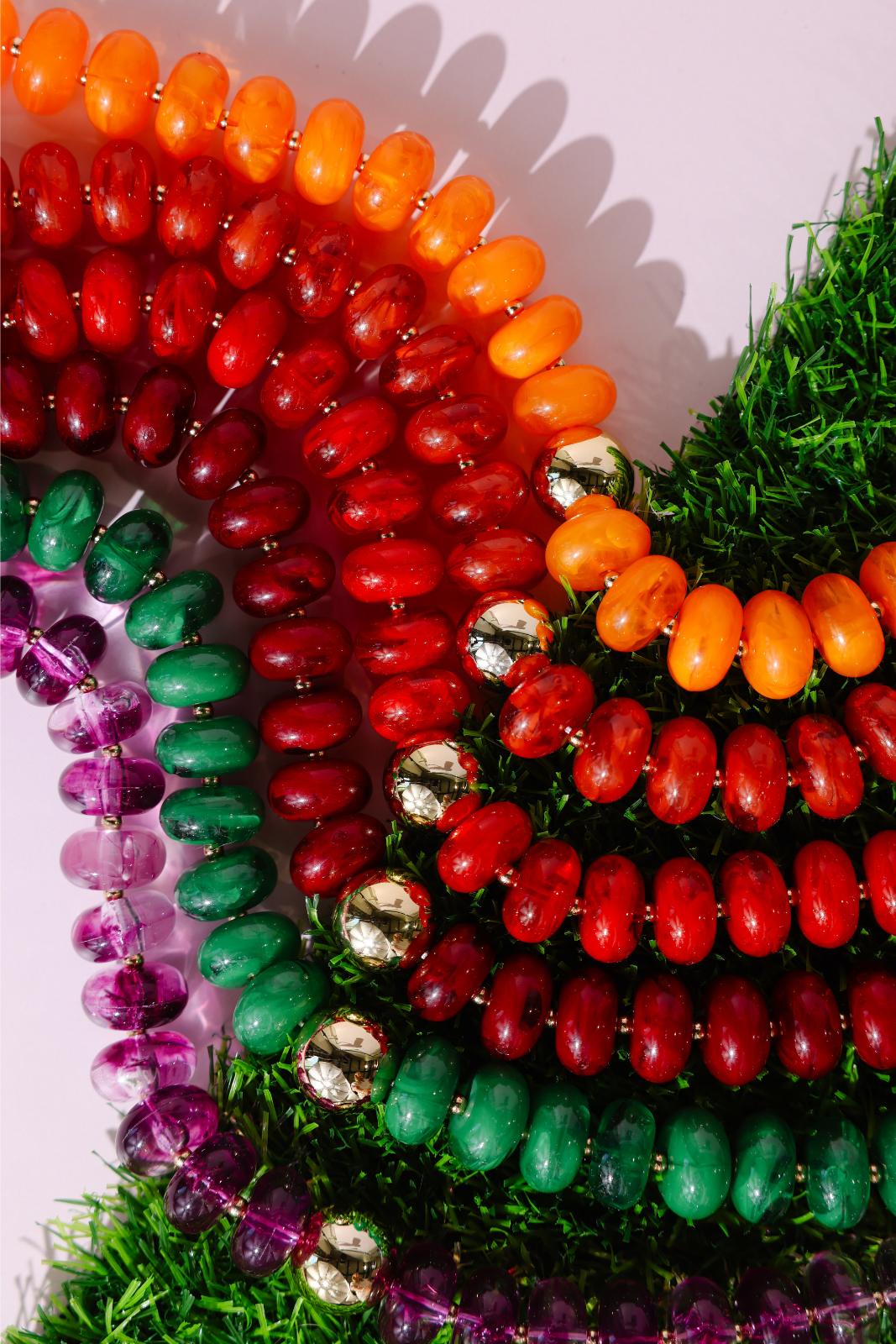 Maroon Gumball Necklace