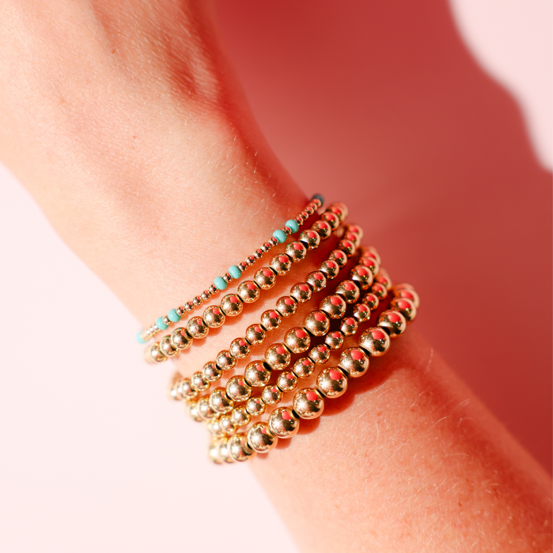 Turquoise Hazel Bracelet in Gold