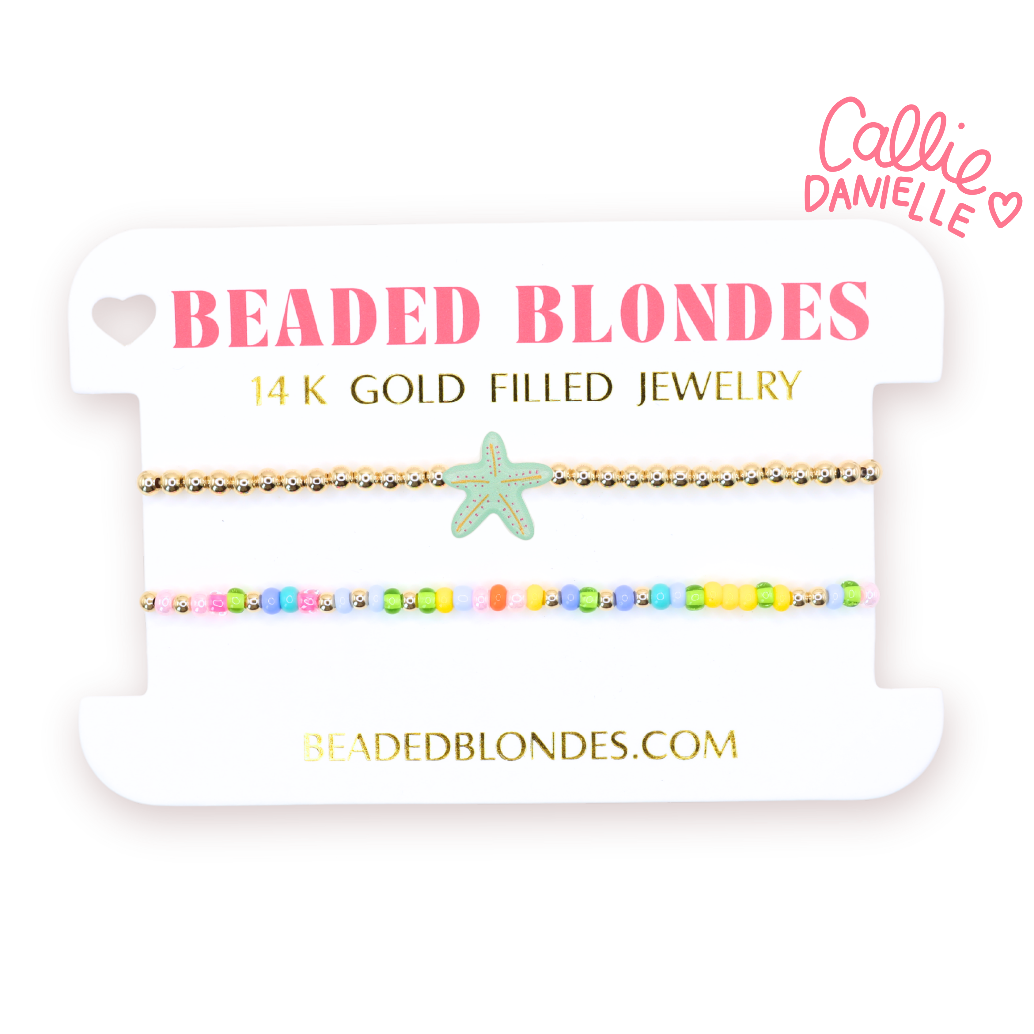 Turquoise Starfish BB X Callie Danielle (Set of 2)