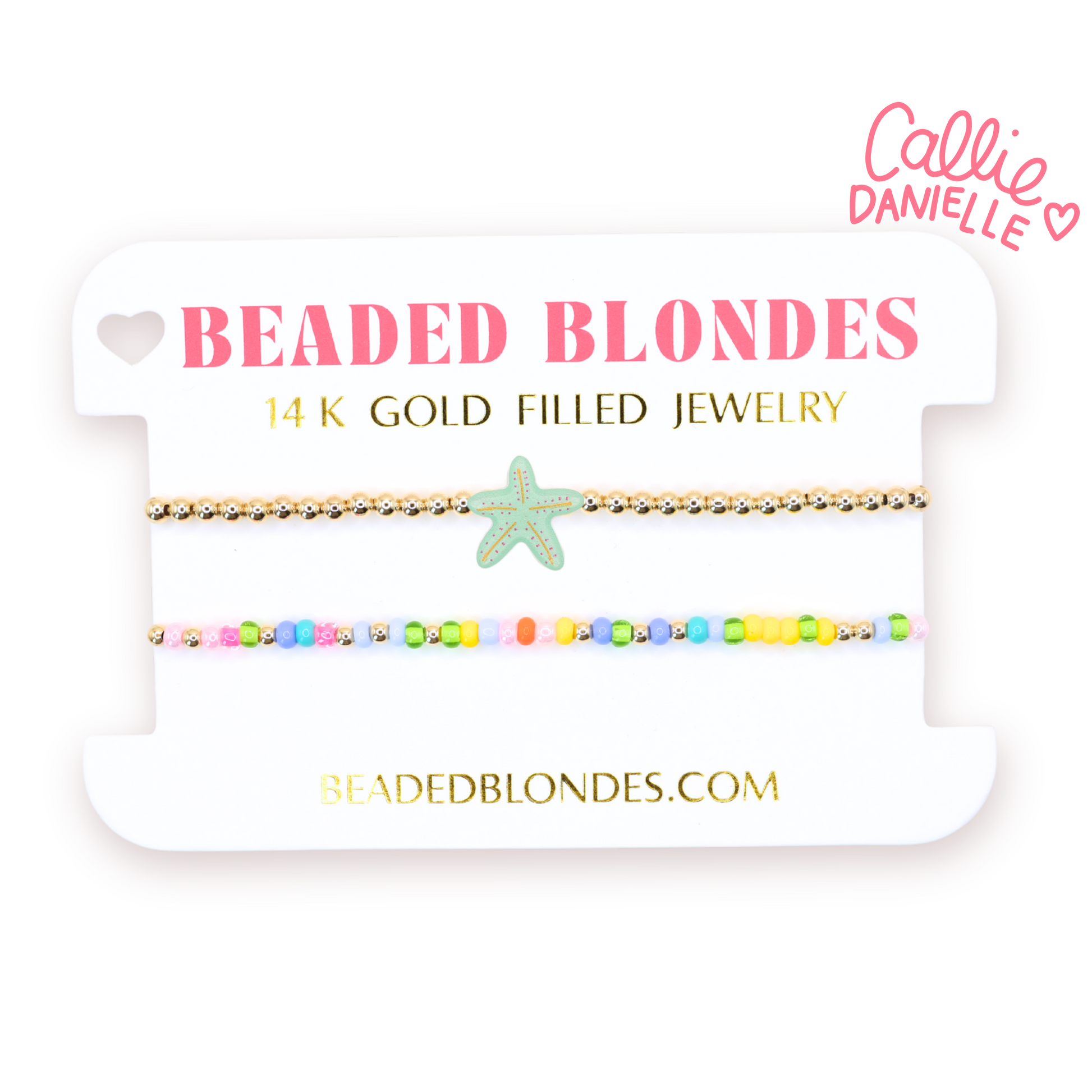 Turquoise Starfish BB X Callie Danielle (Set of 2)