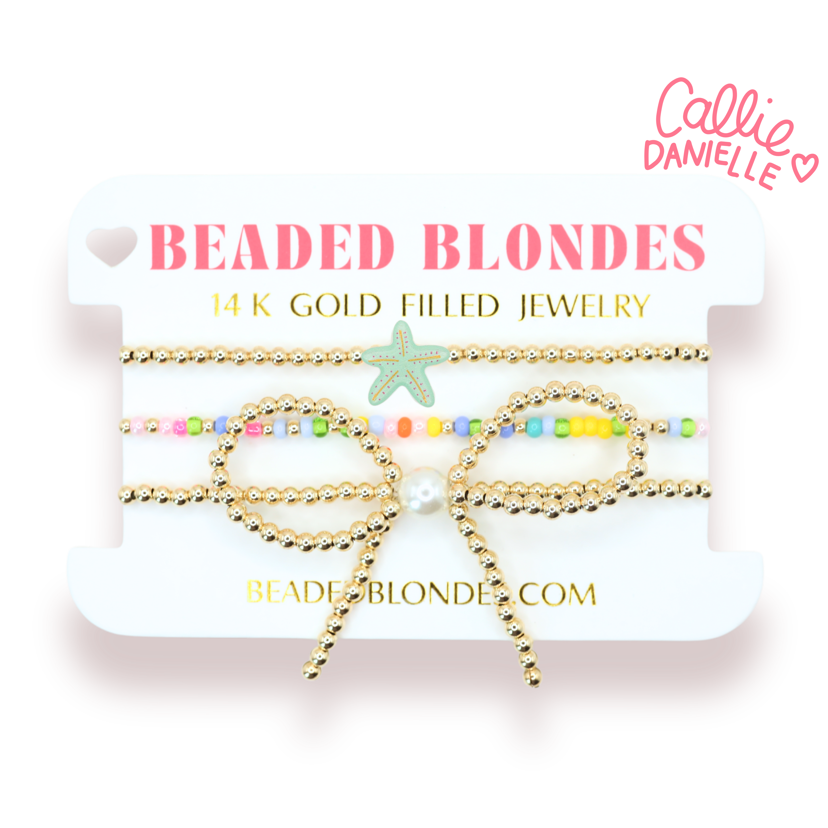 Turquoise Starfish BB X Callie Danielle (Set of 3)