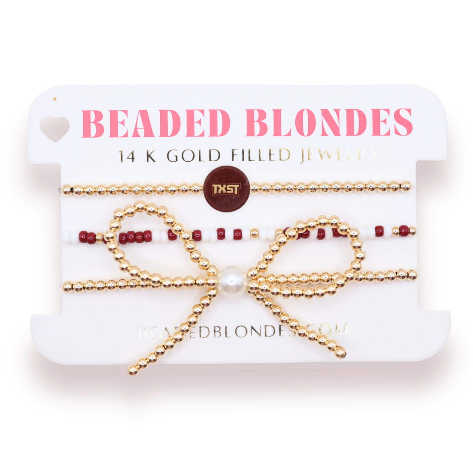 Texas State Logo Bow Stack of 3