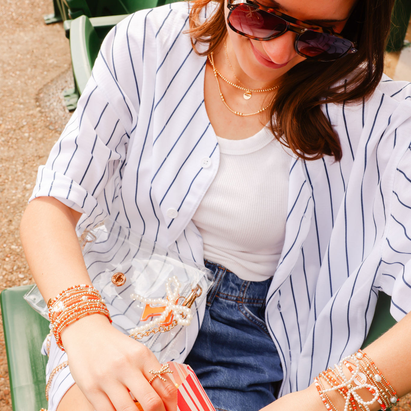 Tennessee State Cut Out Charm Necklace