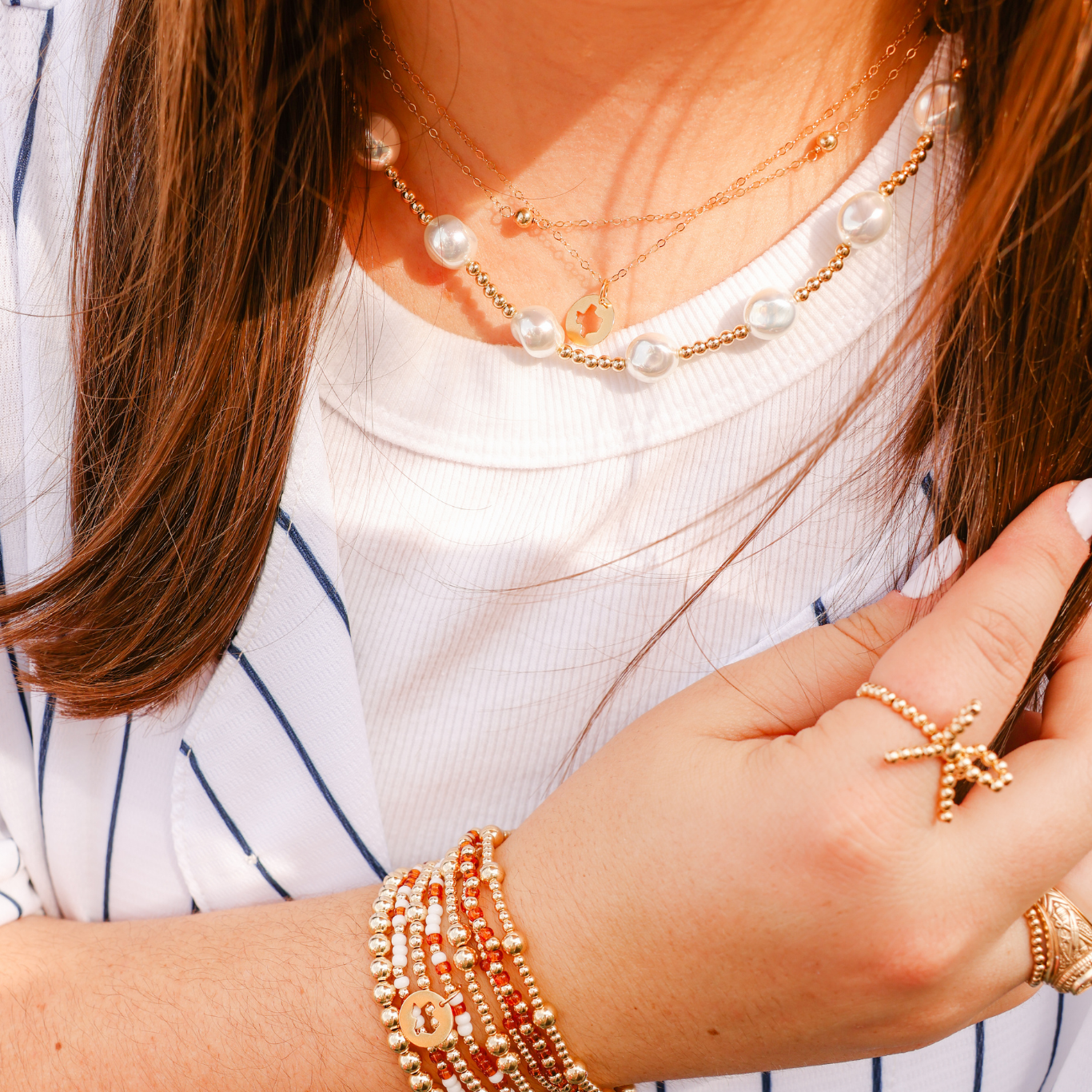 Texas Cutout Charm Necklace