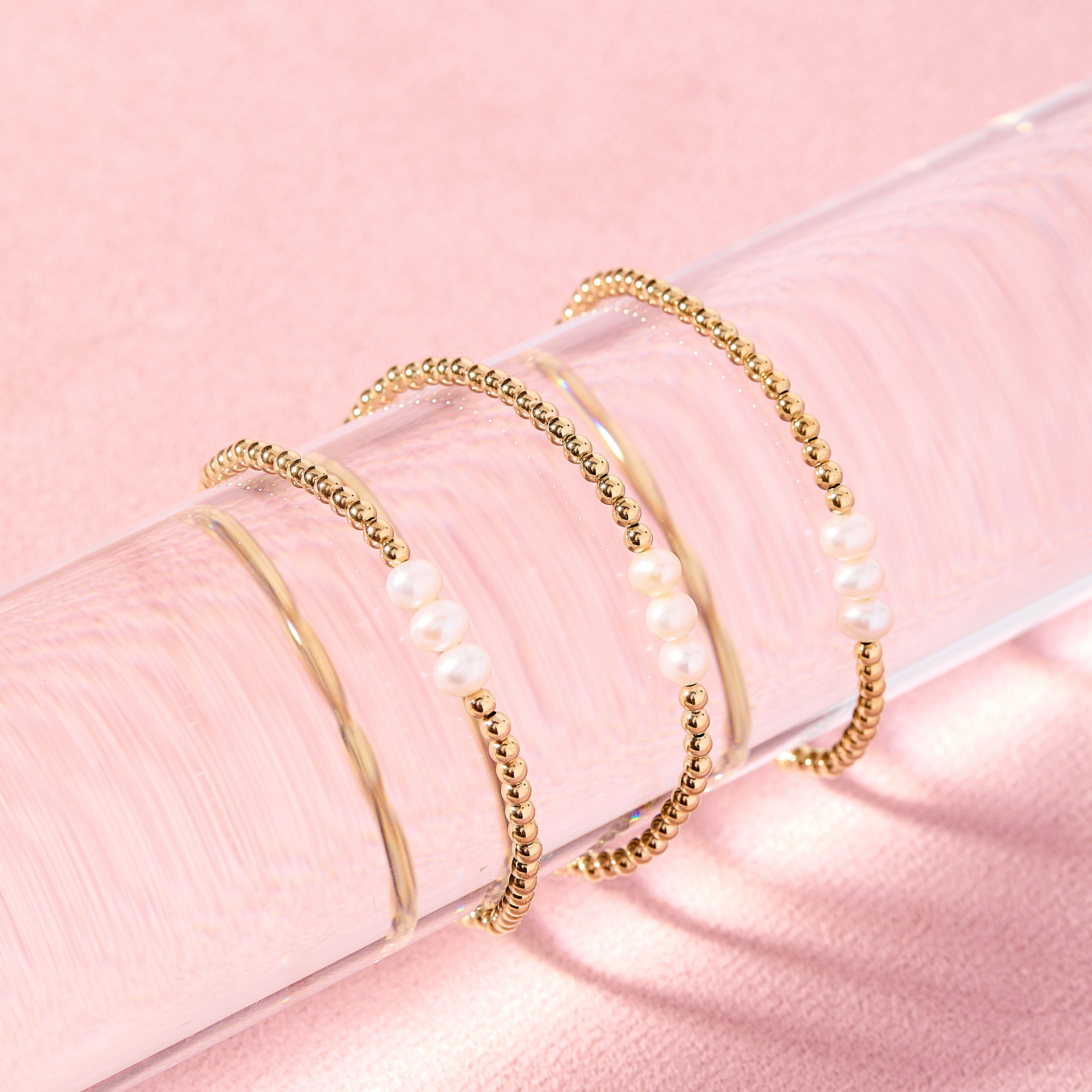 Harper Pearl Bracelet in Gold