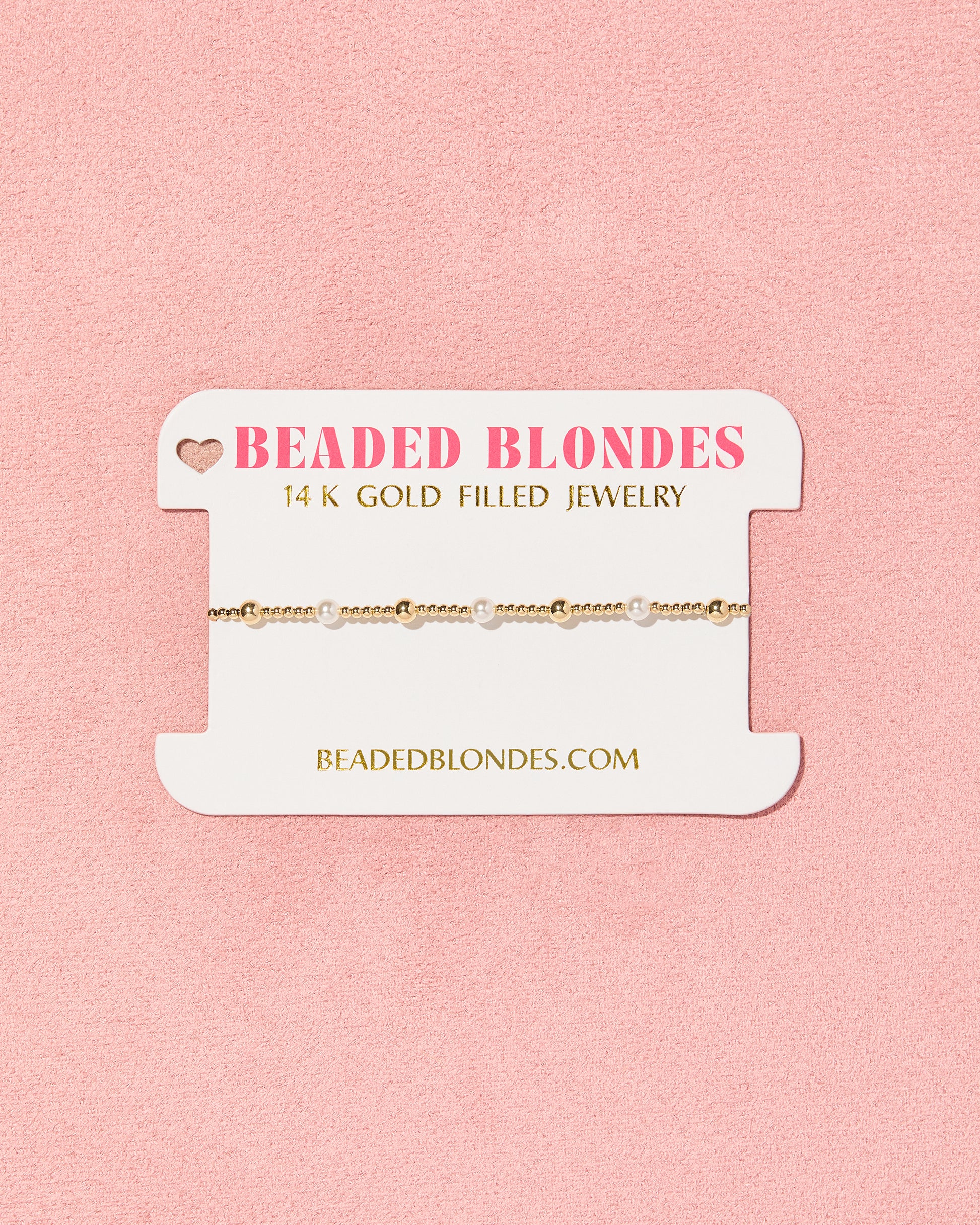 June Pearl + Gold Alternating Bracelet