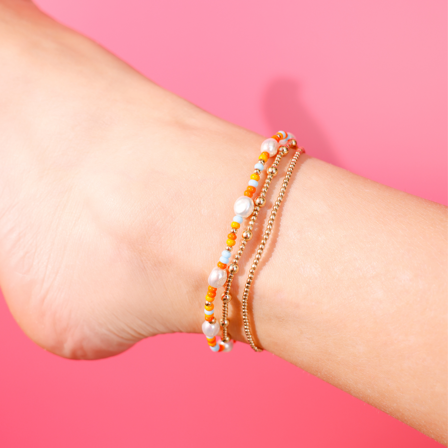 Vitamin D Sprinkle Pearl Anklet