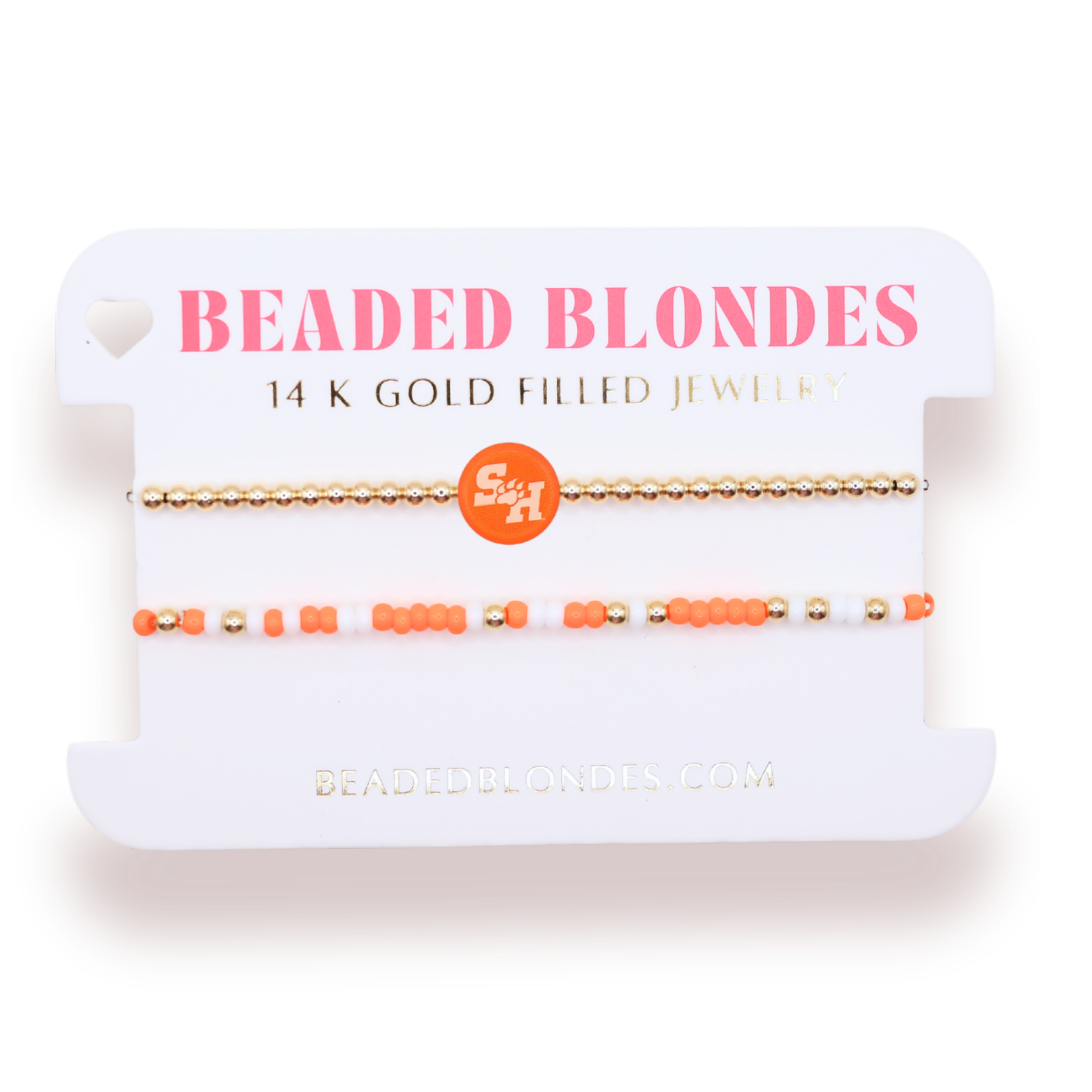 Sam Houston + Sprinkle Logo Bracelet Stack of 2