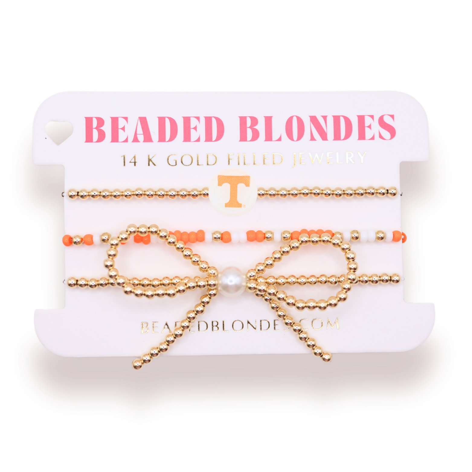 Tennessee/ Vols Logo Bow Stack of 3