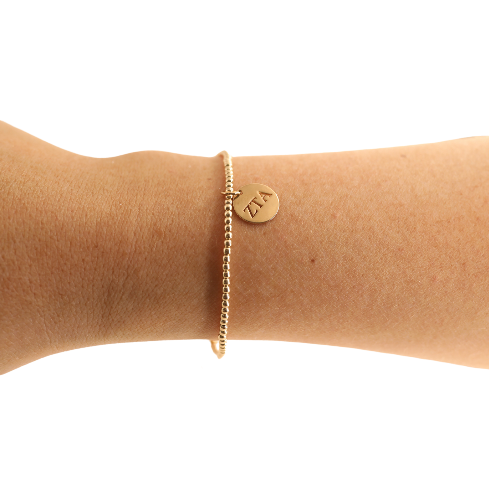 Zeta Tau Alpha Sprinkle + Charm Bracelet Stack