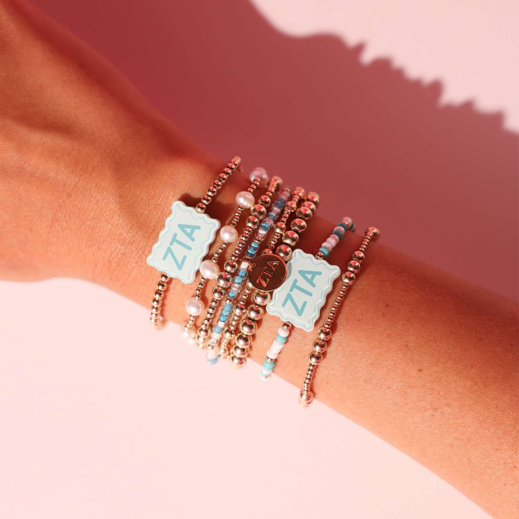 Zeta Tau Alpha Charm Bracelet