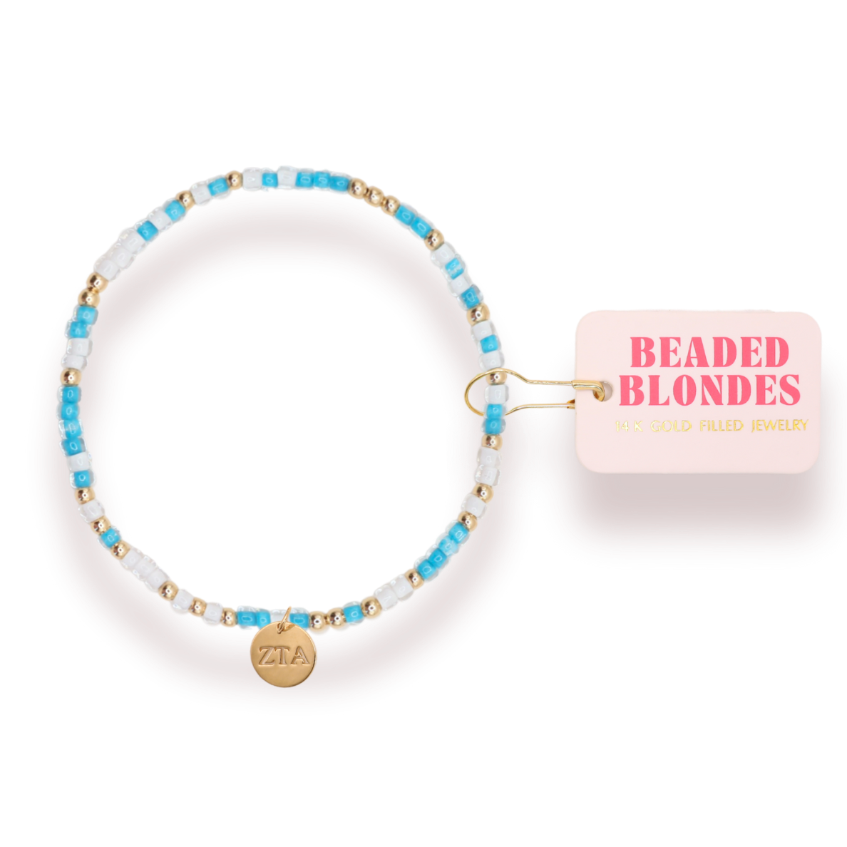 Zeta Tau Alpha Sprinkle Charm Bracelet