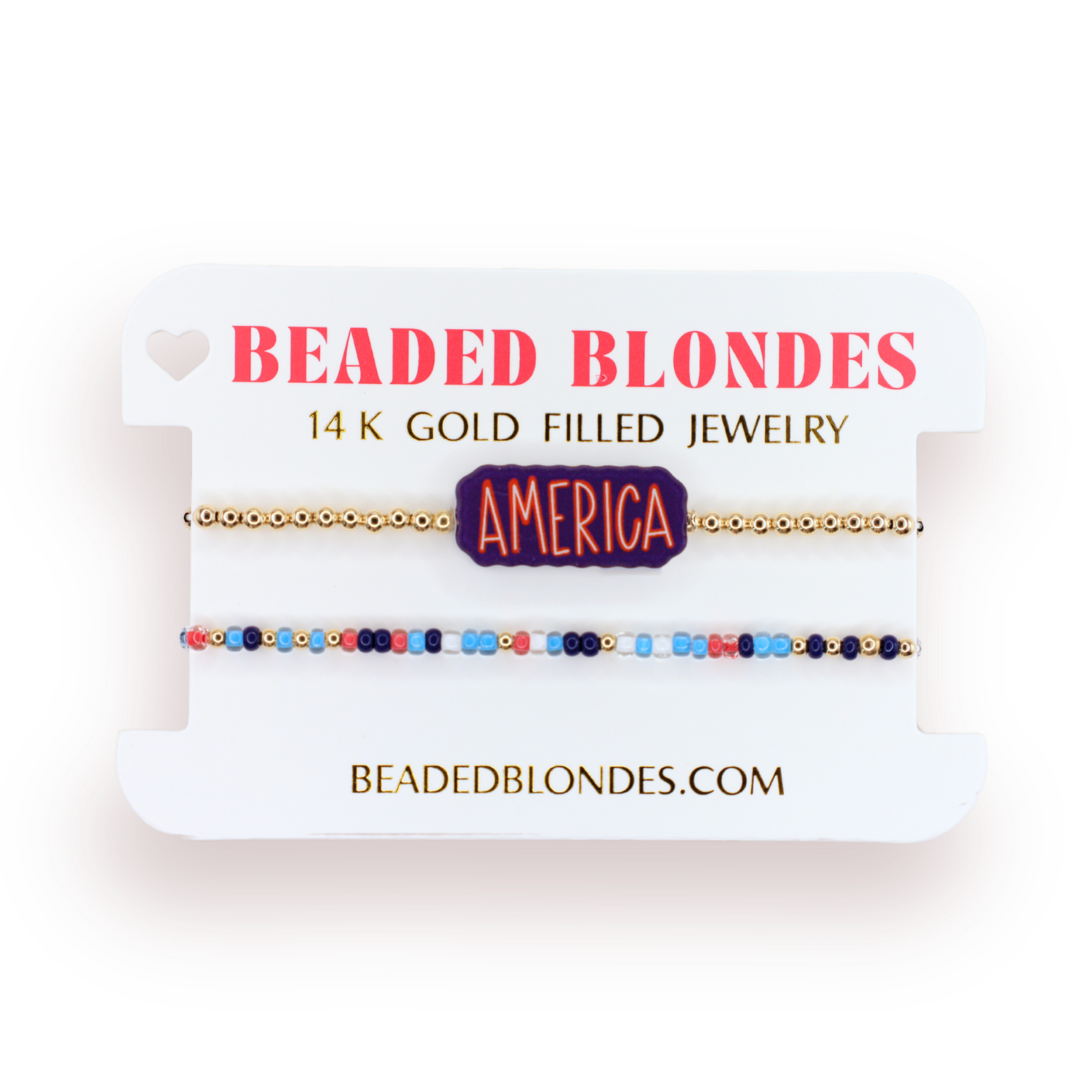 America Bracelet + Bomb Pop Sprinkle (Stack of 2)
