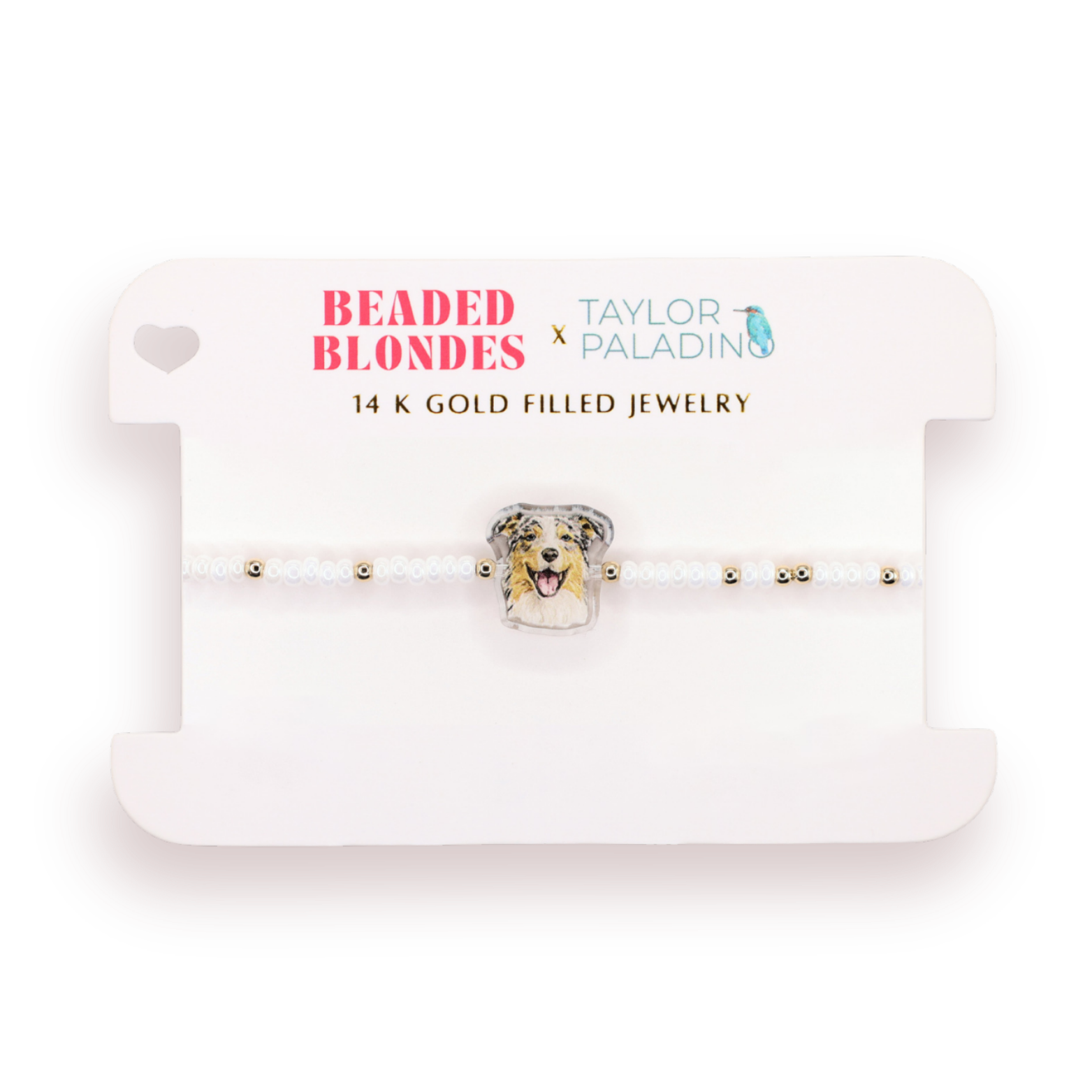 Aussie Bracelet on Luster White Sprinkle