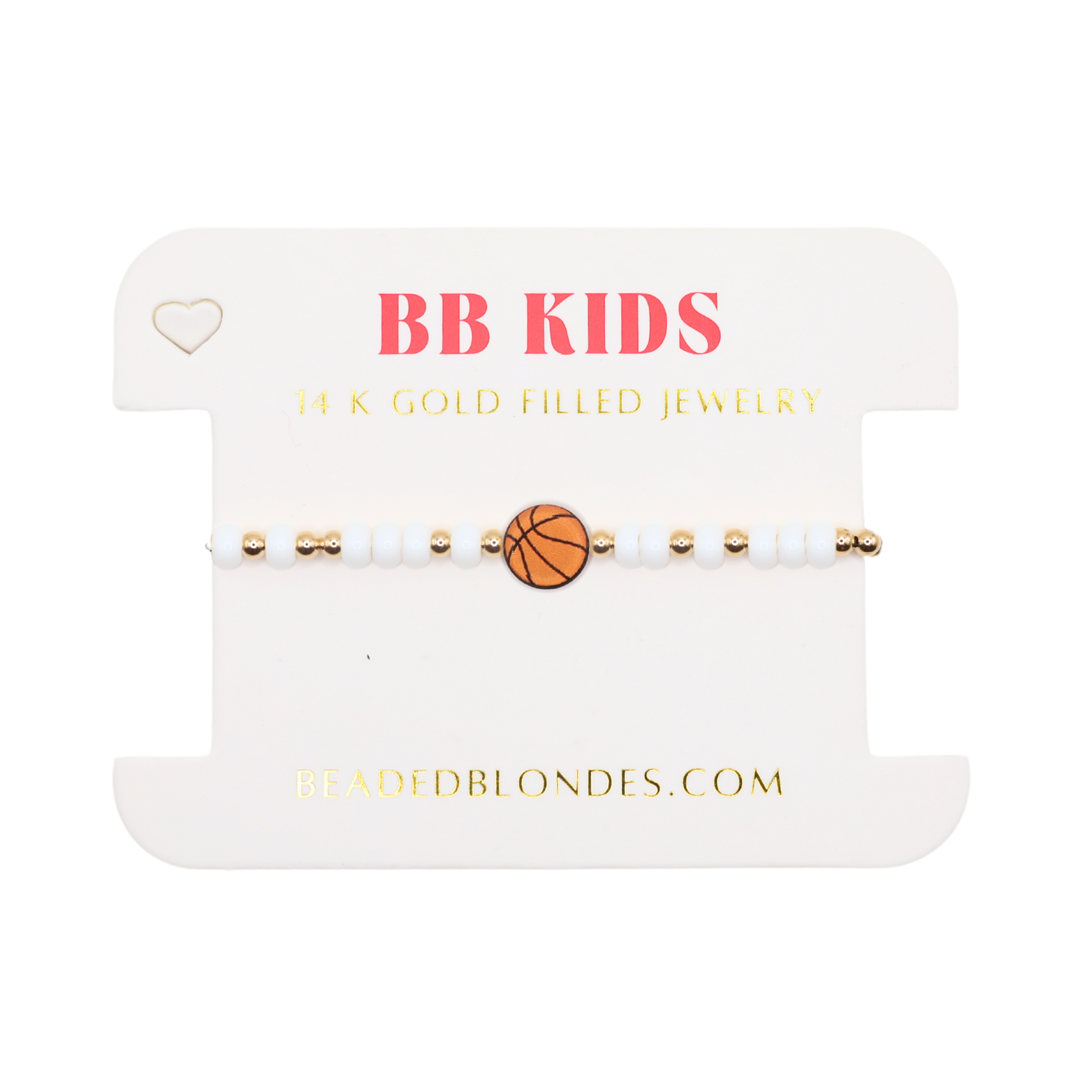 Basketball Sprinkle Bracelet (Kids Size)