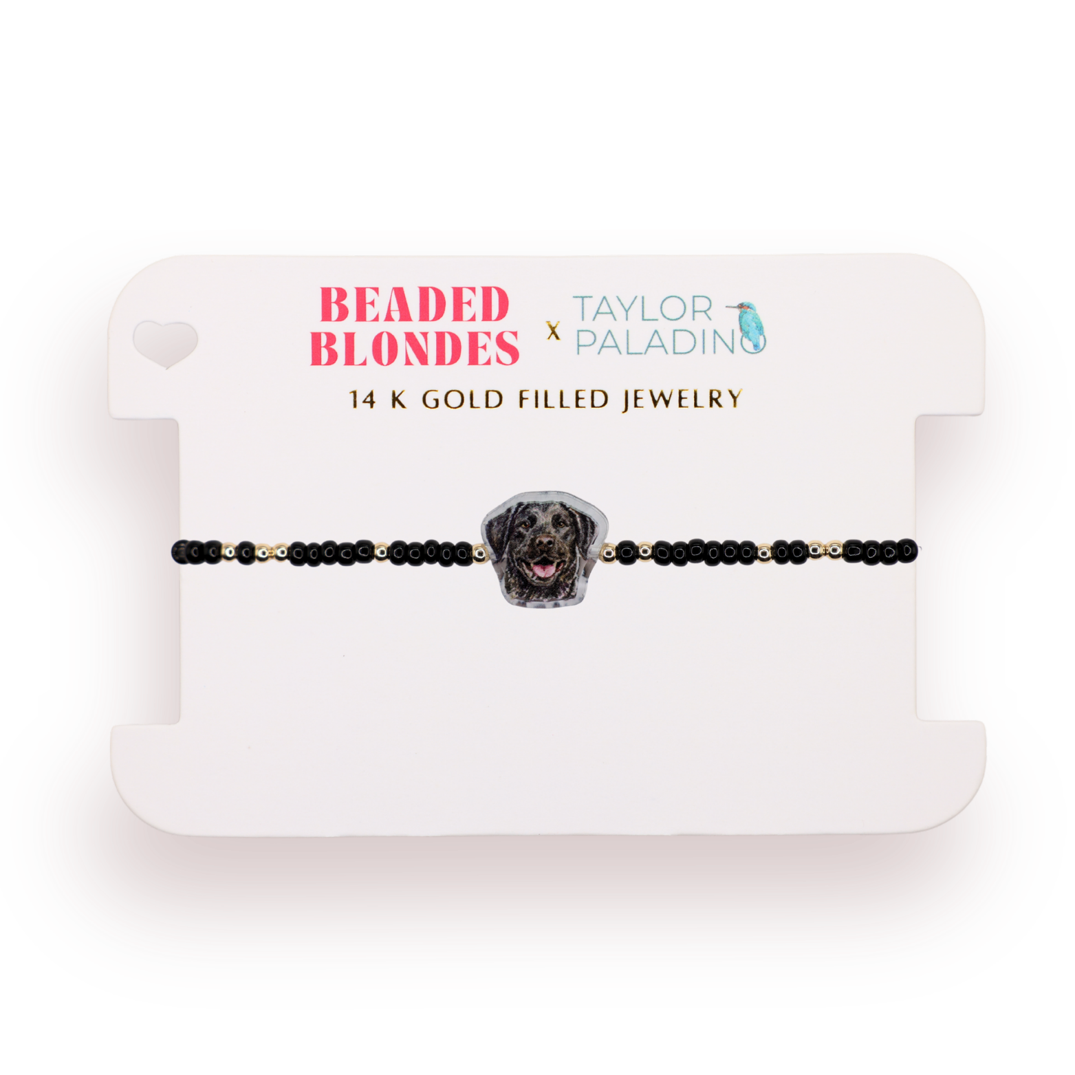 Black Lab Bracelet on Black Sprinkle